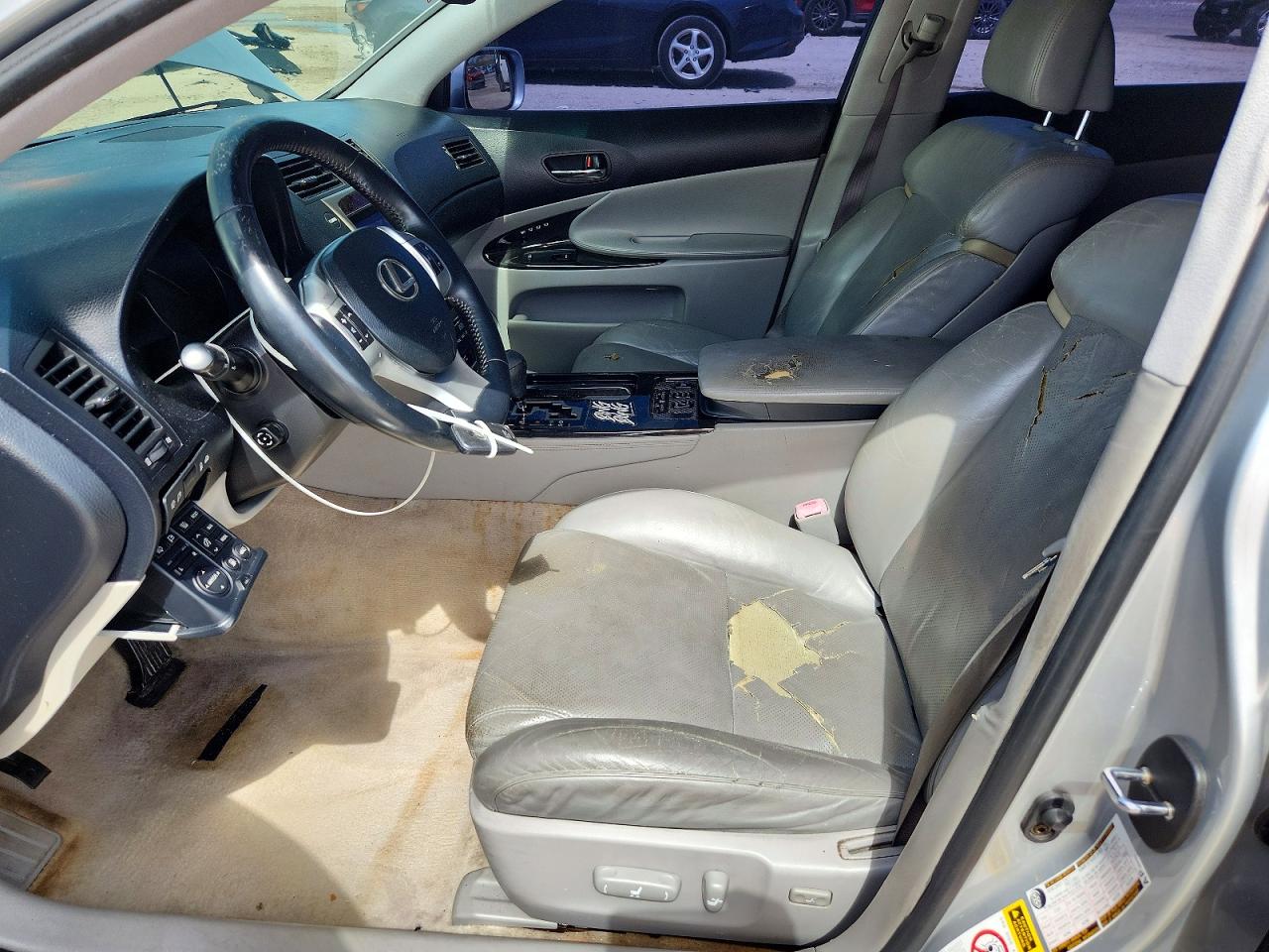 2007 Lexus Gs 450h Silver vin: JTHBC96S575001086
