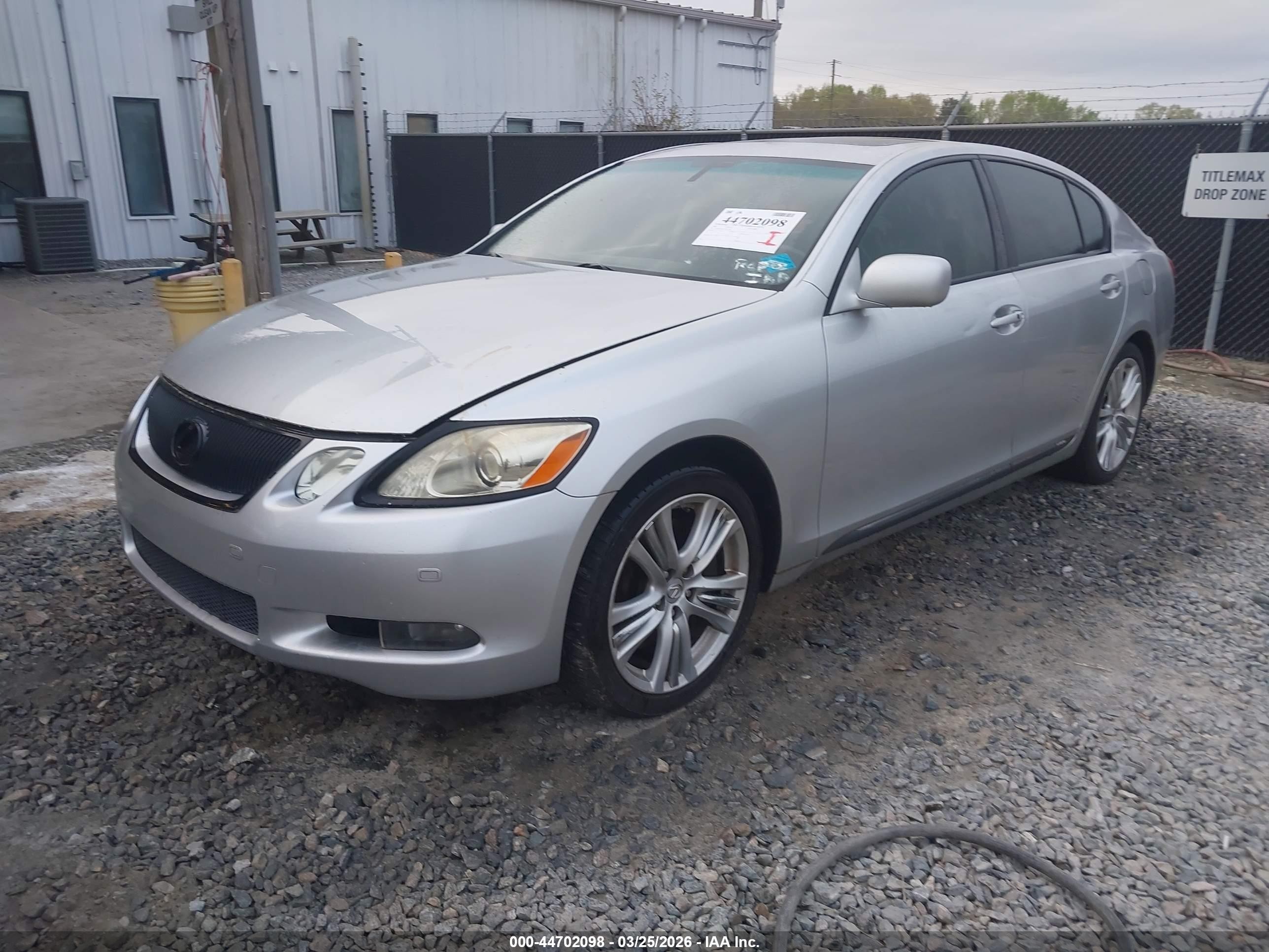 2007 Lexus Gs 450h   Серый vin: JTHBC96S575007518