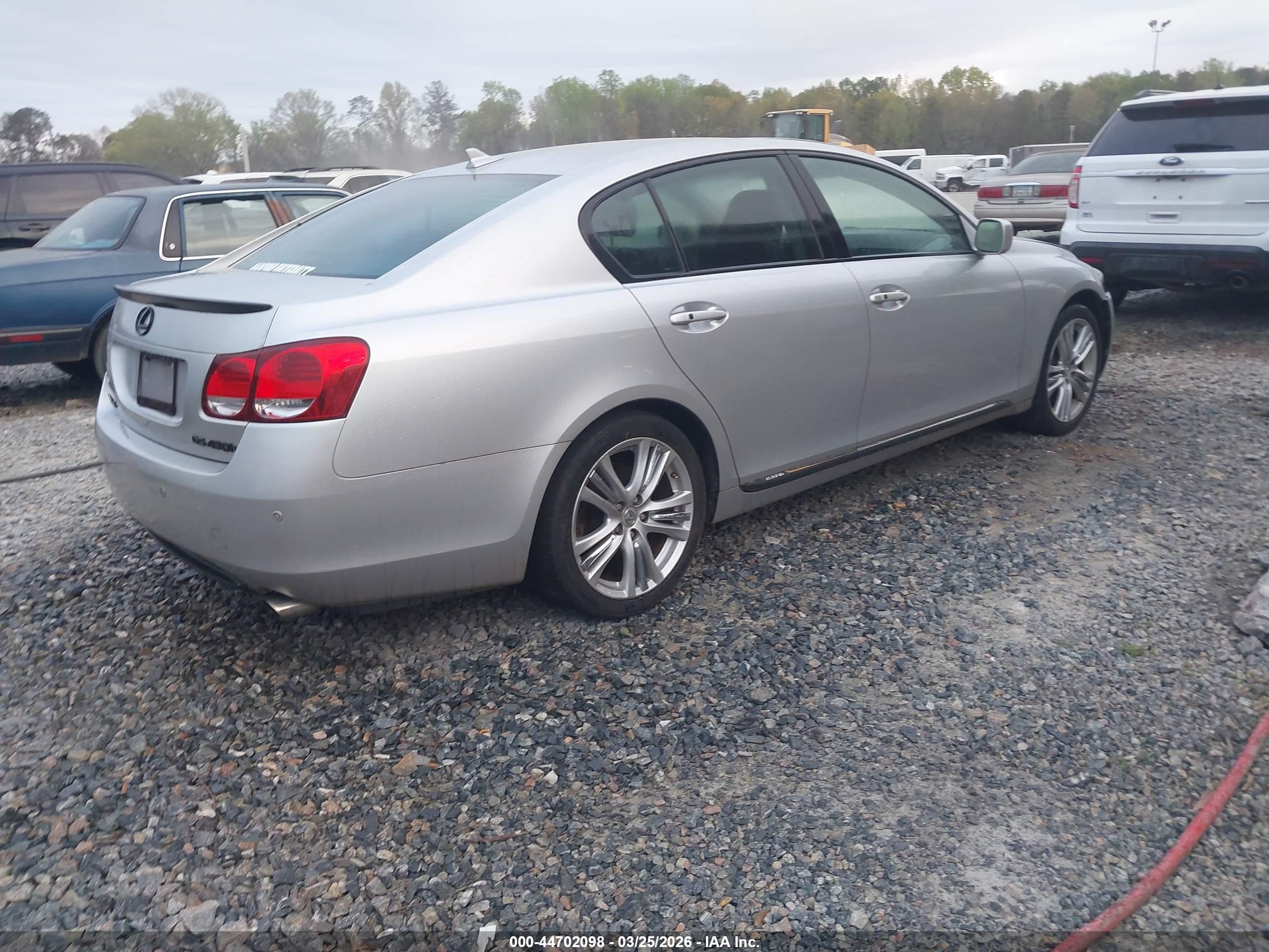 2007 Lexus Gs 450h   Серый vin: JTHBC96S575007518