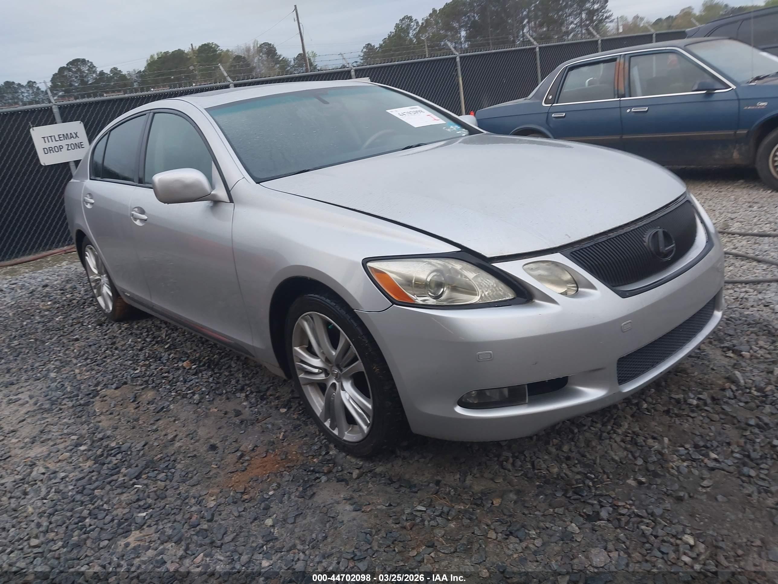 2007 Lexus Gs 450h   Серый vin: JTHBC96S575007518