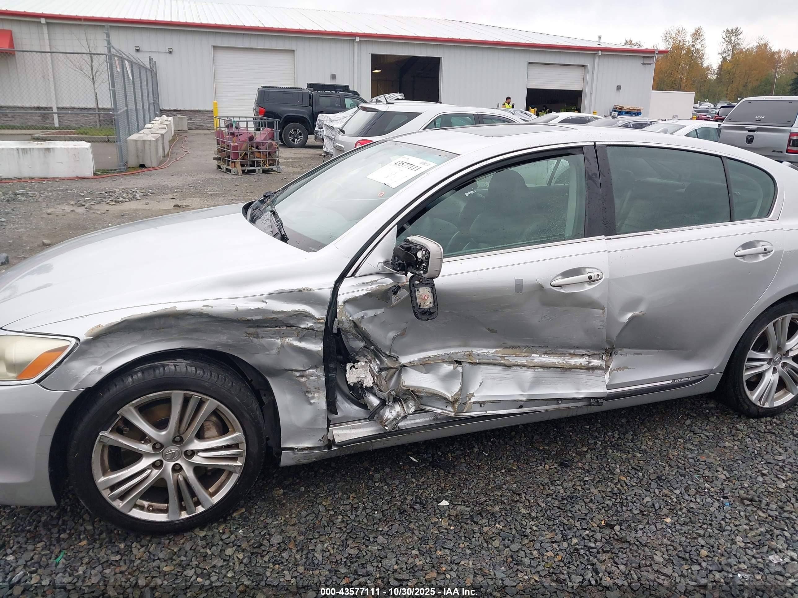 2007 Lexus Gs 450h   Silver vin: JTHBC96S575009026