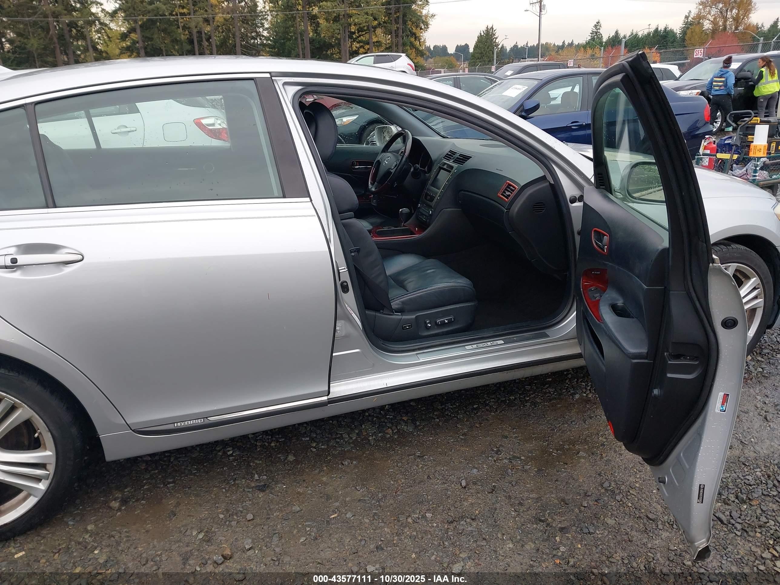2007 Lexus Gs 450h   Silver vin: JTHBC96S575009026