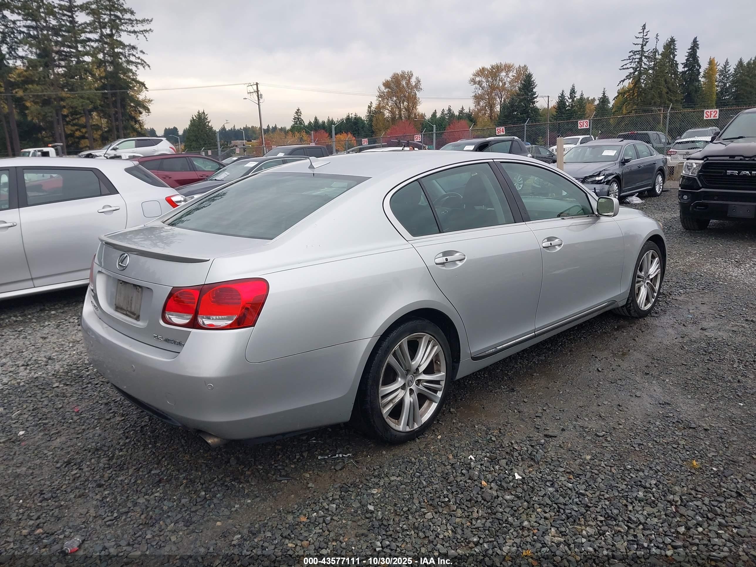 2007 Lexus Gs 450h   Silver vin: JTHBC96S575009026