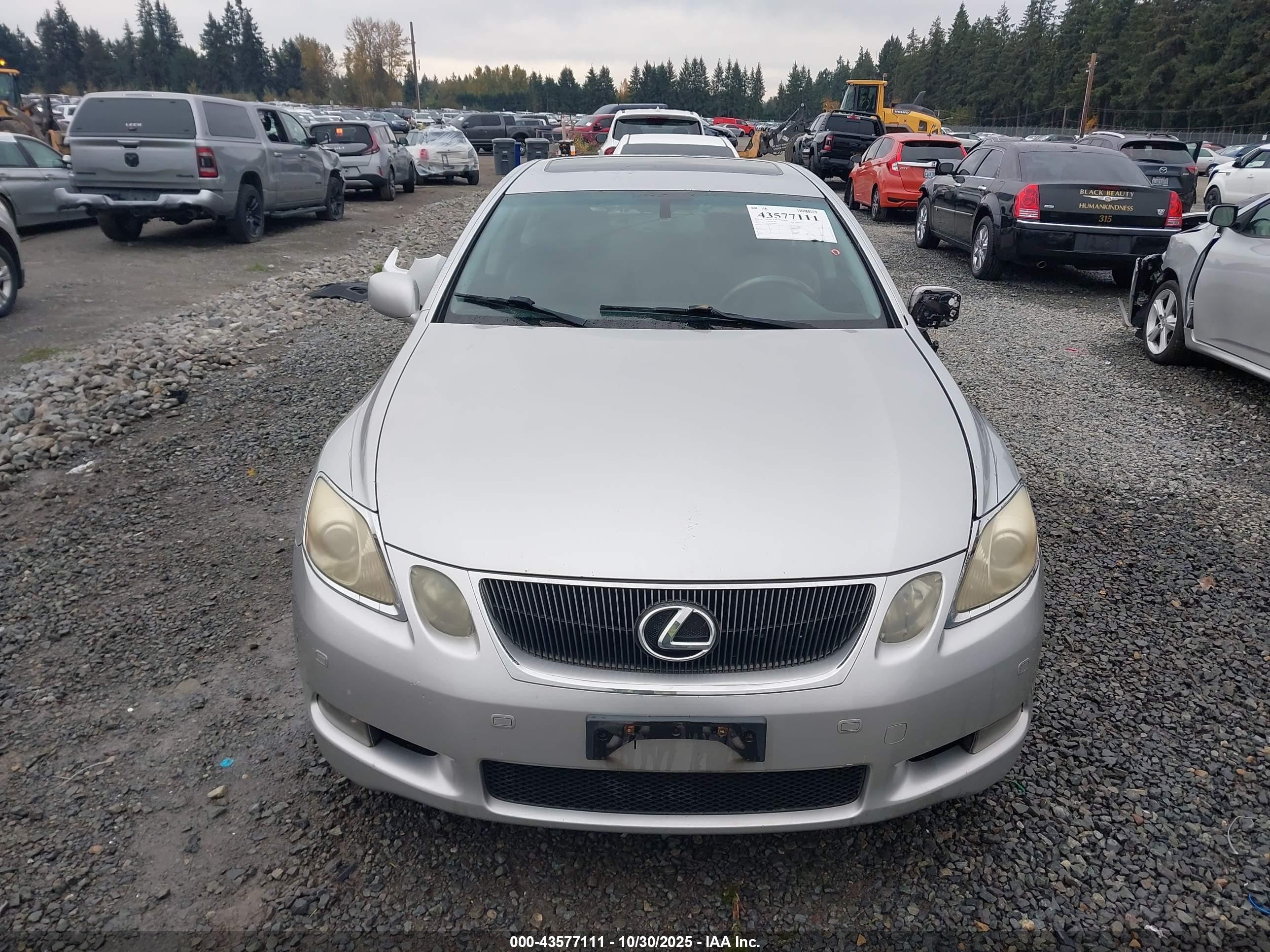 2007 Lexus Gs 450h   Silver vin: JTHBC96S575009026