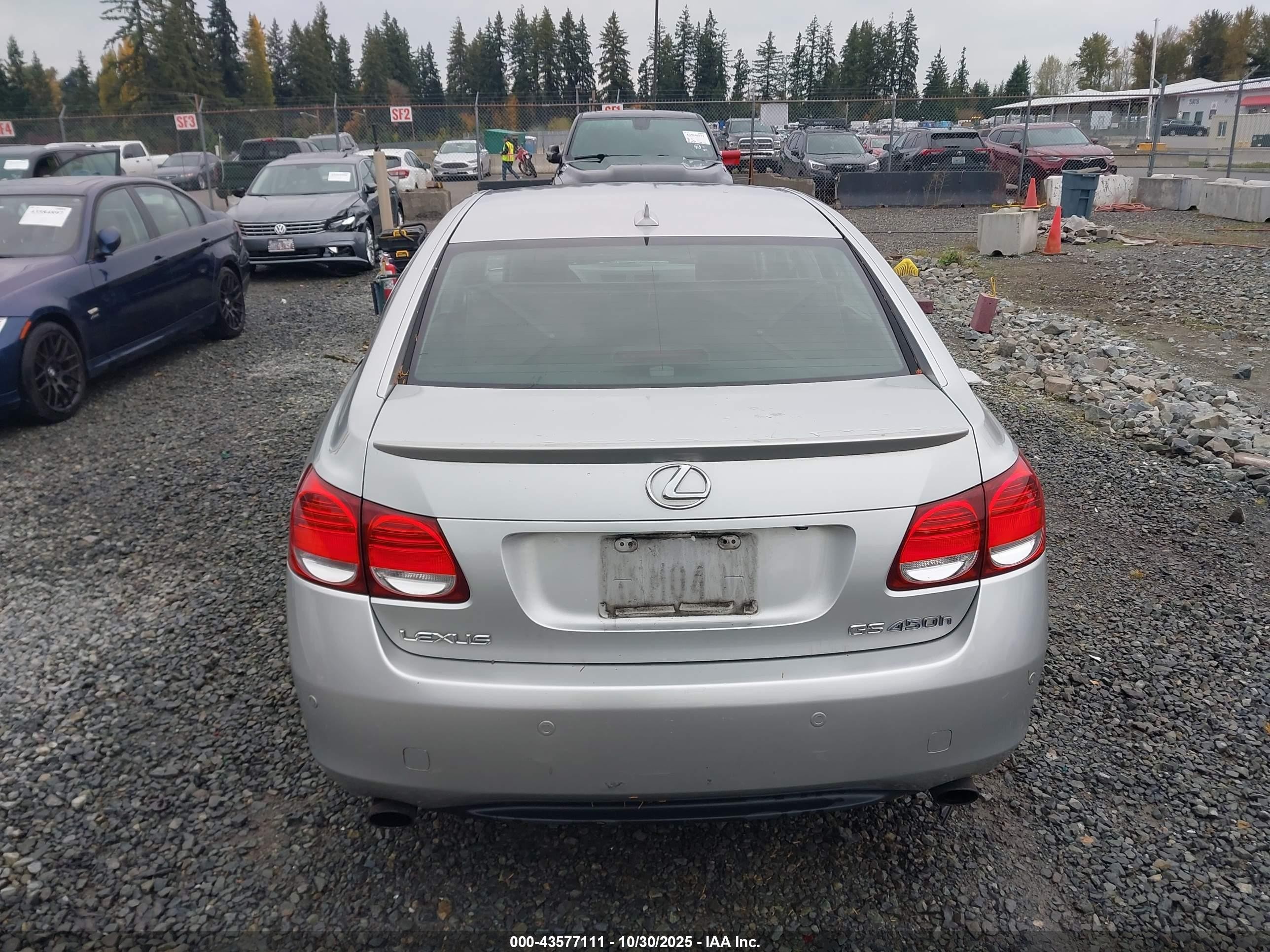2007 Lexus Gs 450h   Silver vin: JTHBC96S575009026