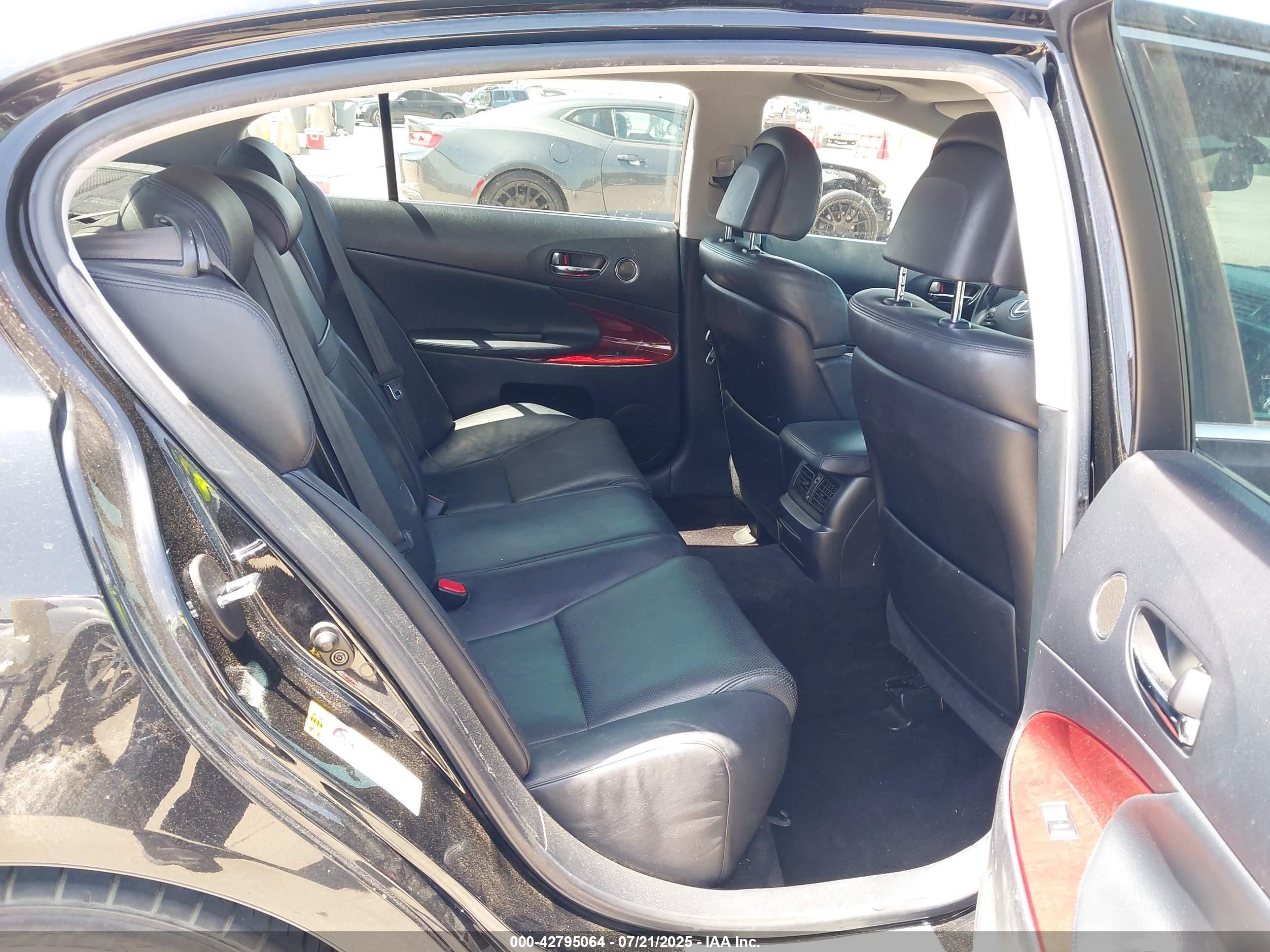2007 Lexus Gs 450h   Черный vin: JTHBC96S675002005