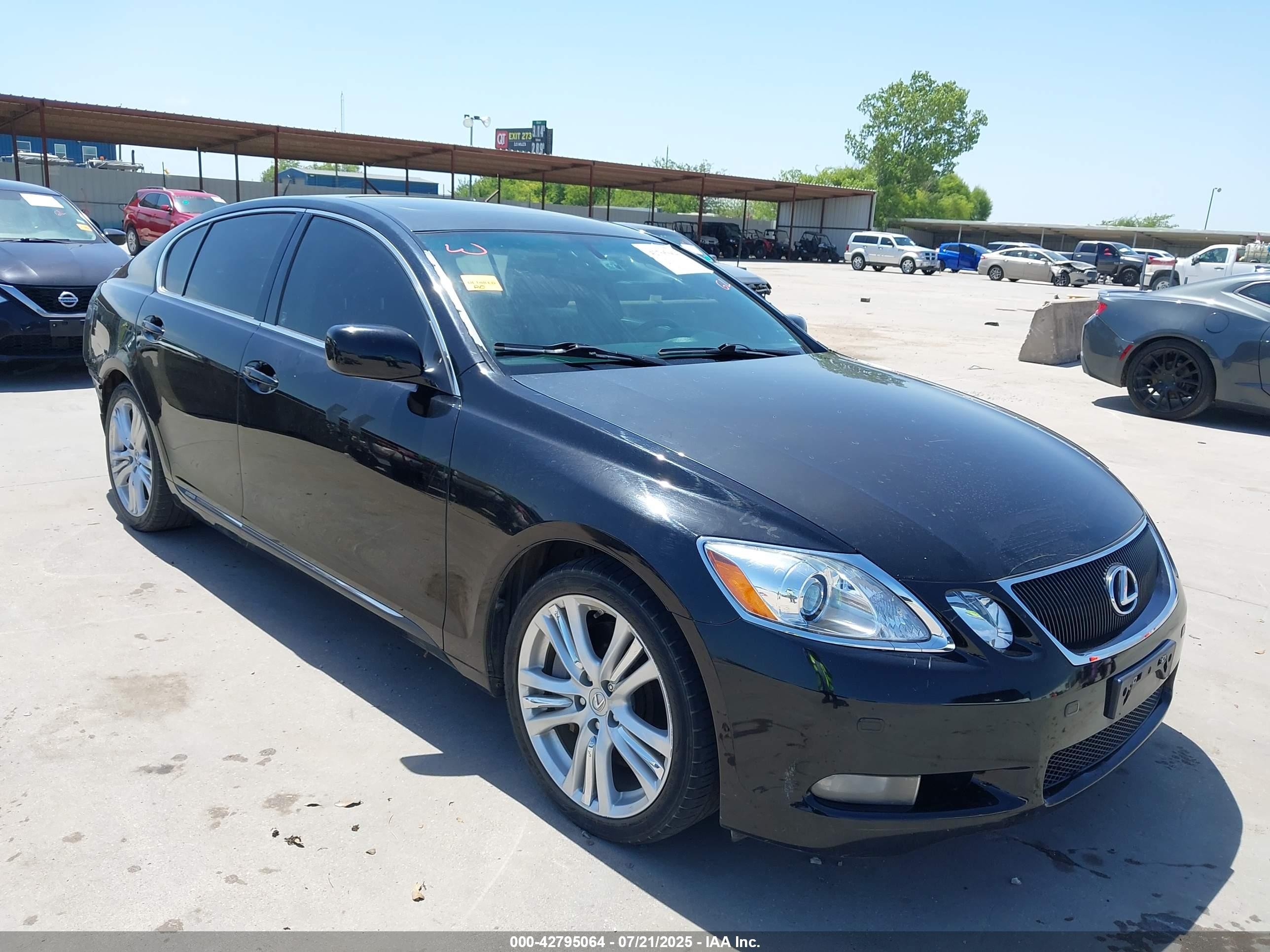 2007 Lexus Gs 450h   Black vin: JTHBC96S675002005