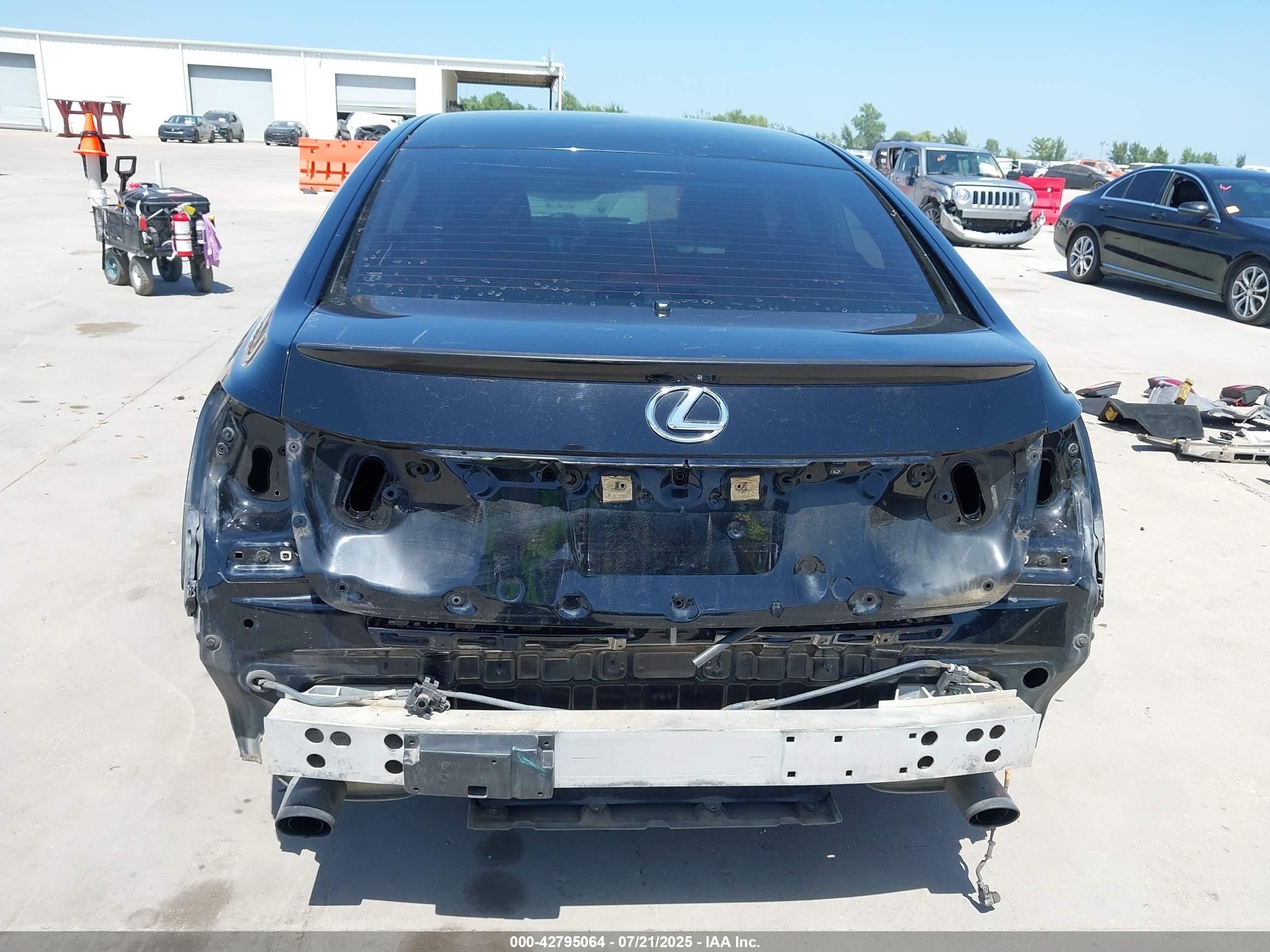 2007 Lexus Gs 450h   Черный vin: JTHBC96S675002005