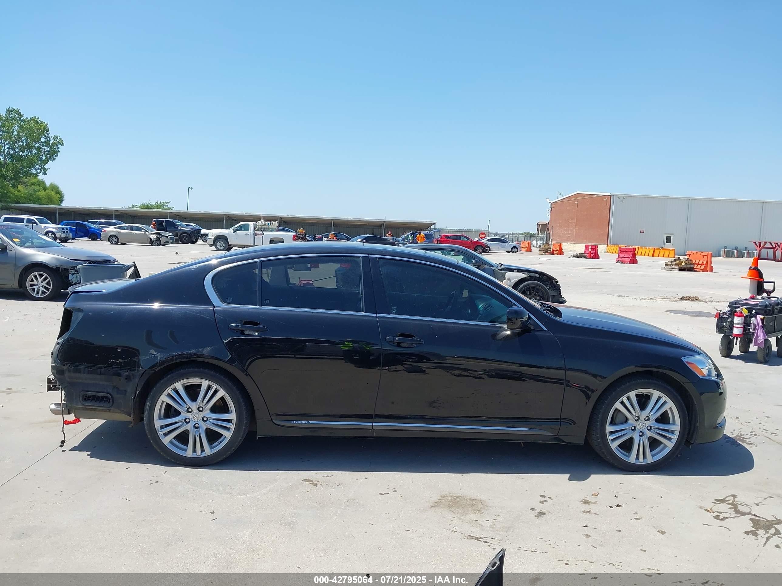 2007 Lexus Gs 450h   Черный vin: JTHBC96S675002005