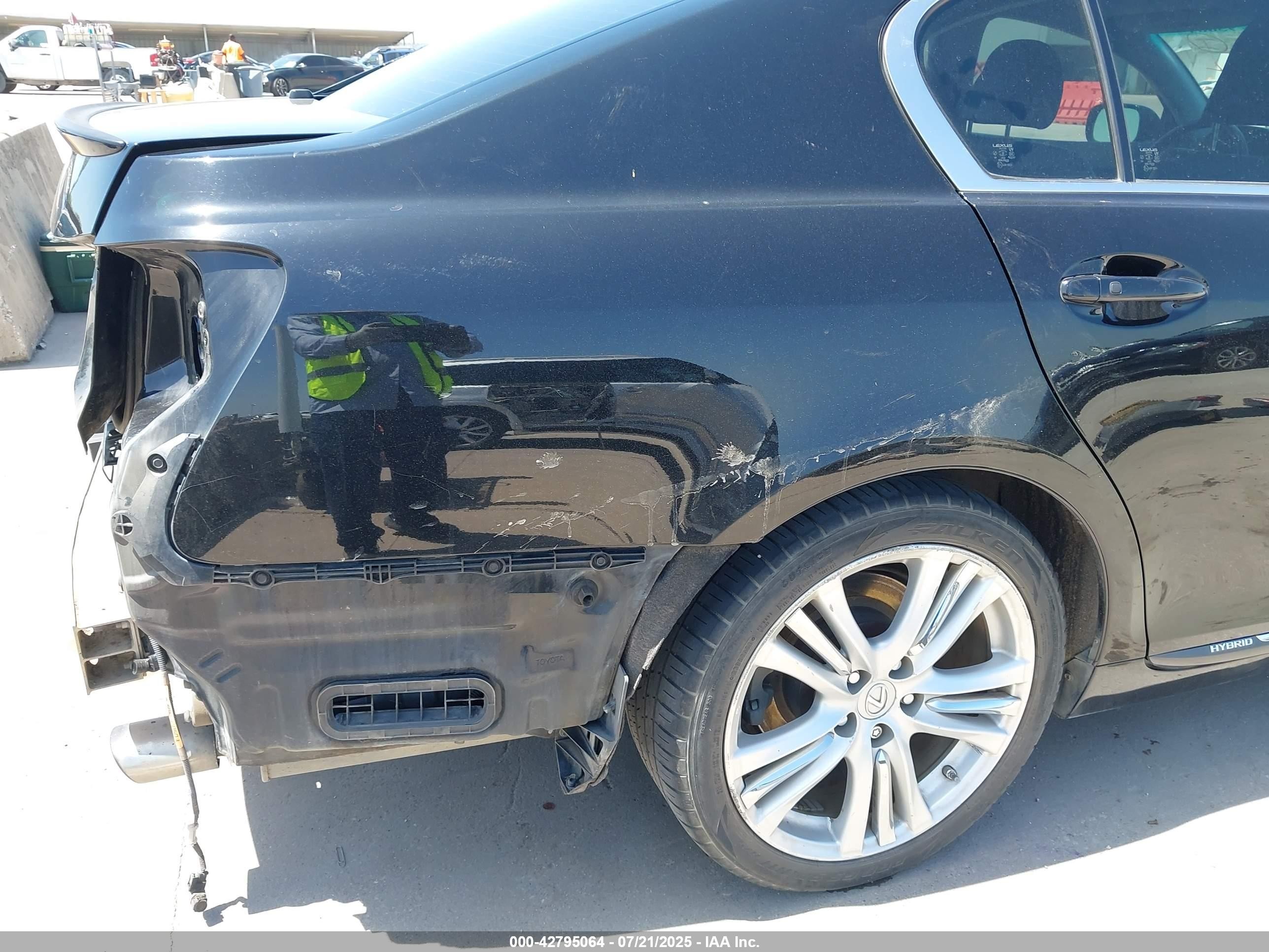 2007 Lexus Gs 450h   Черный vin: JTHBC96S675002005