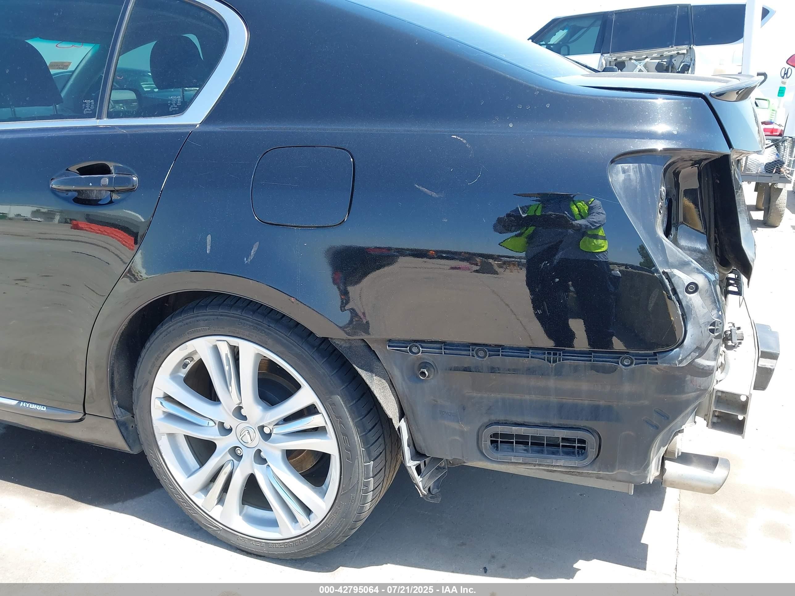 2007 Lexus Gs 450h   Черный vin: JTHBC96S675002005