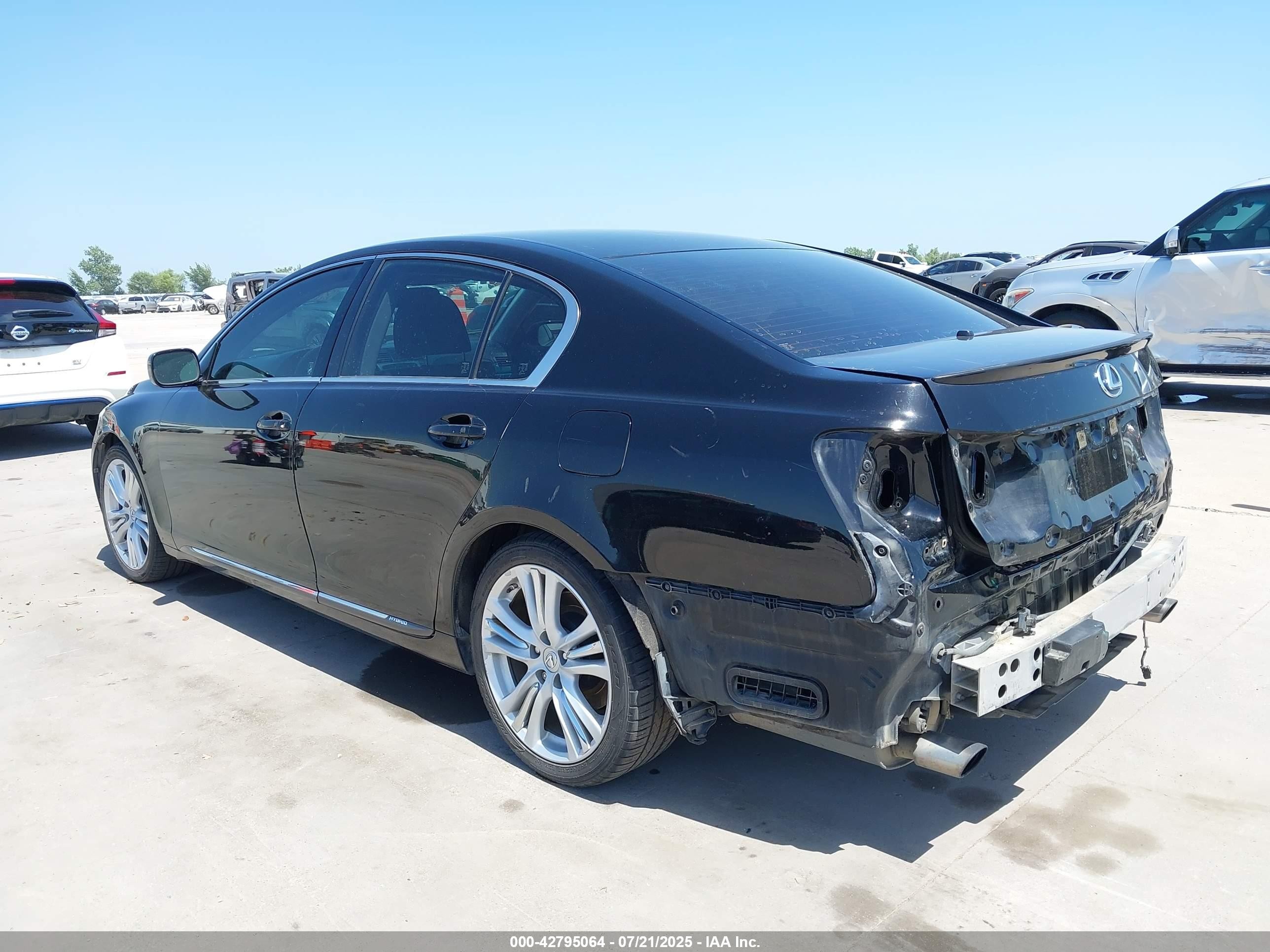 2007 Lexus Gs 450h   Черный vin: JTHBC96S675002005