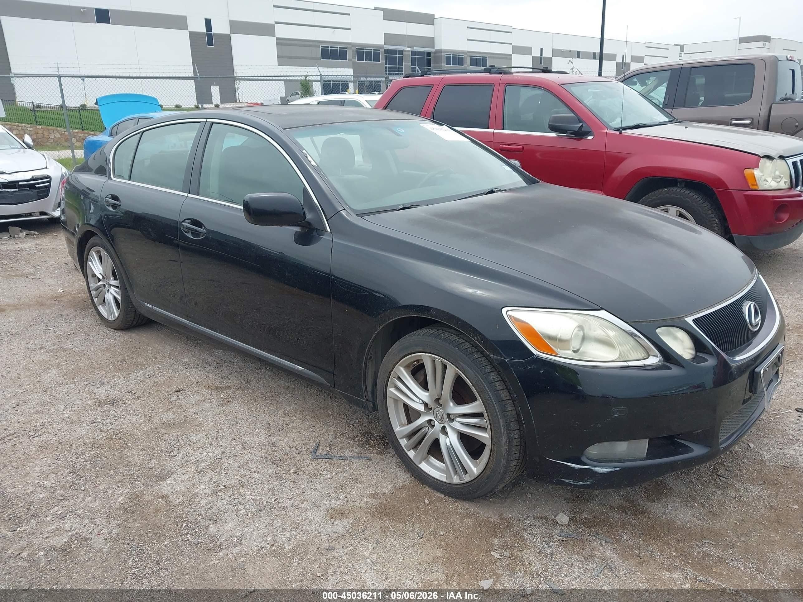 2007 Lexus Gs 450h Черный vin: JTHBC96S675009892