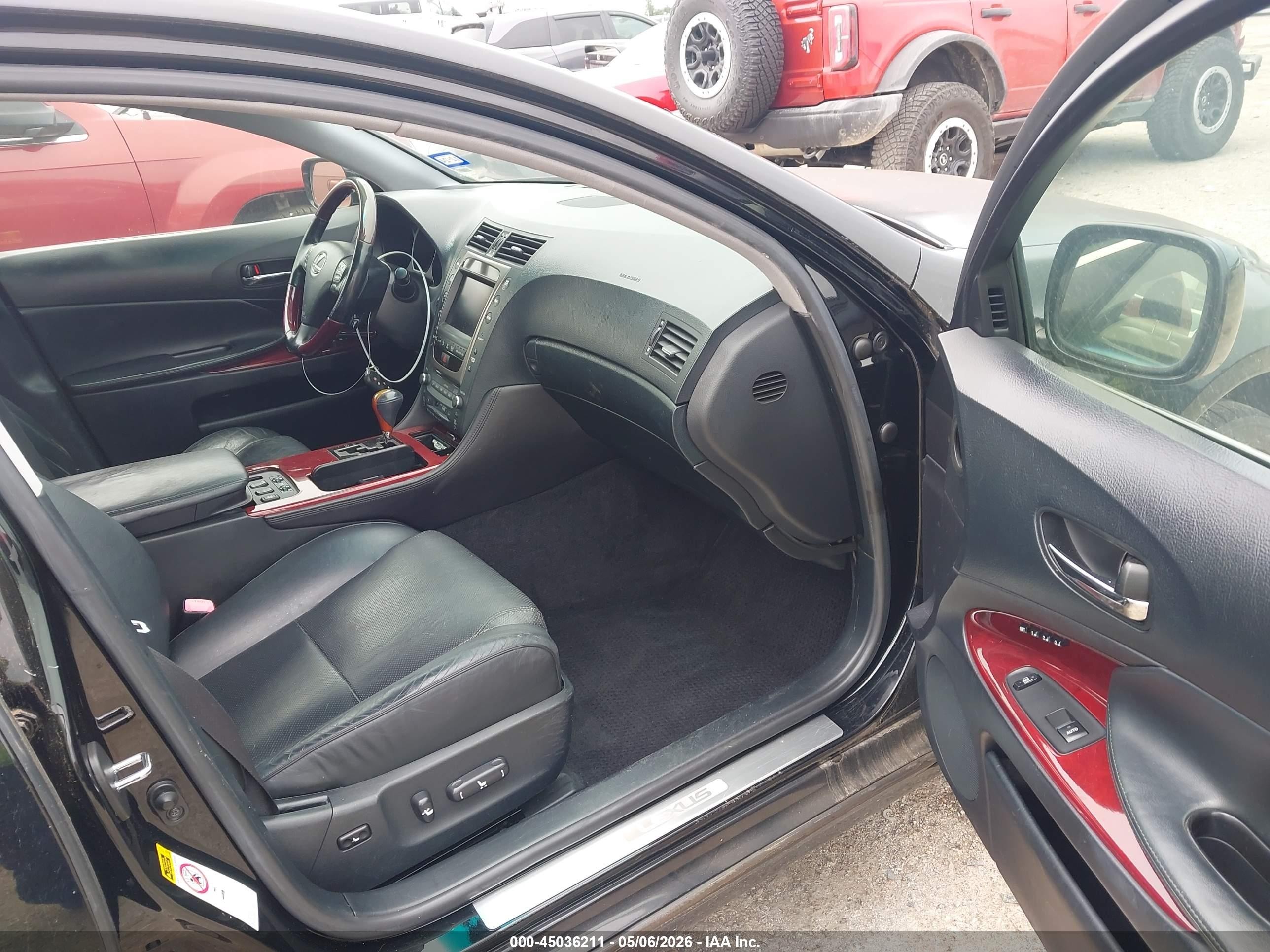 2007 Lexus Gs 450h Черный vin: JTHBC96S675009892