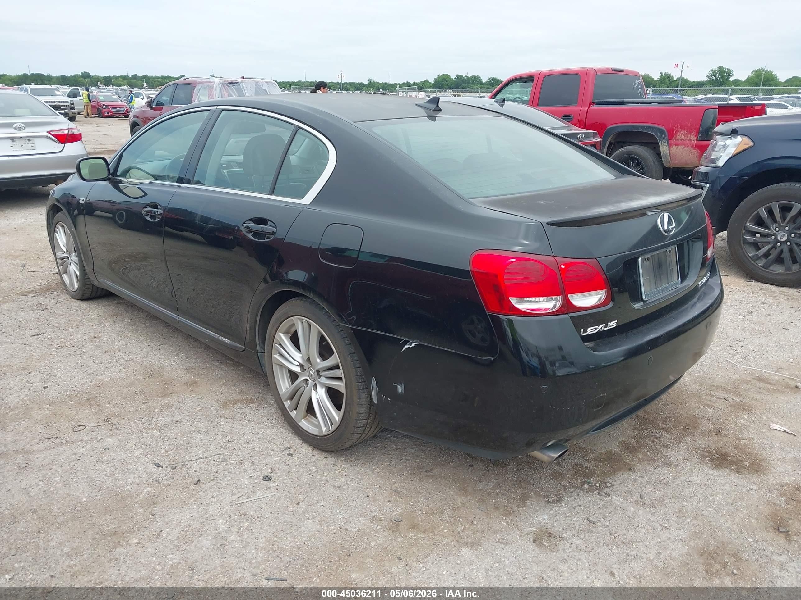 2007 Lexus Gs 450h Черный vin: JTHBC96S675009892