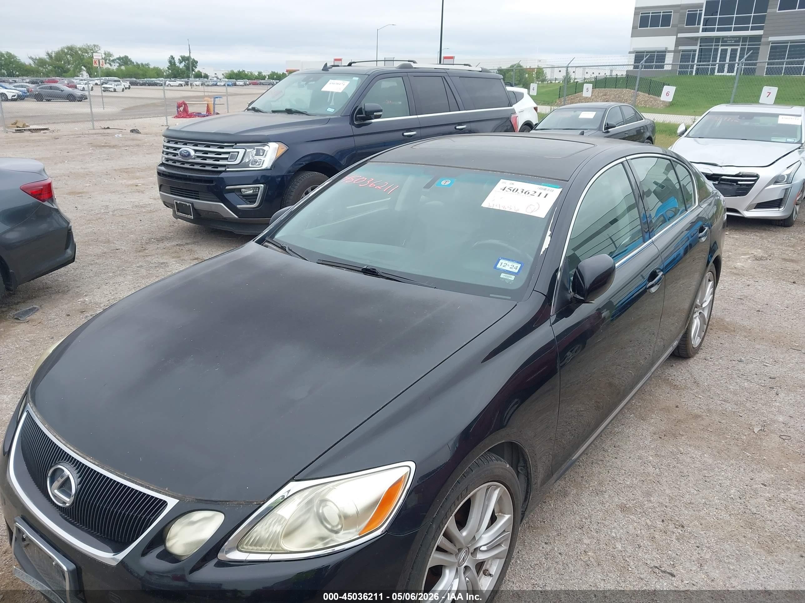2007 Lexus Gs 450h Черный vin: JTHBC96S675009892