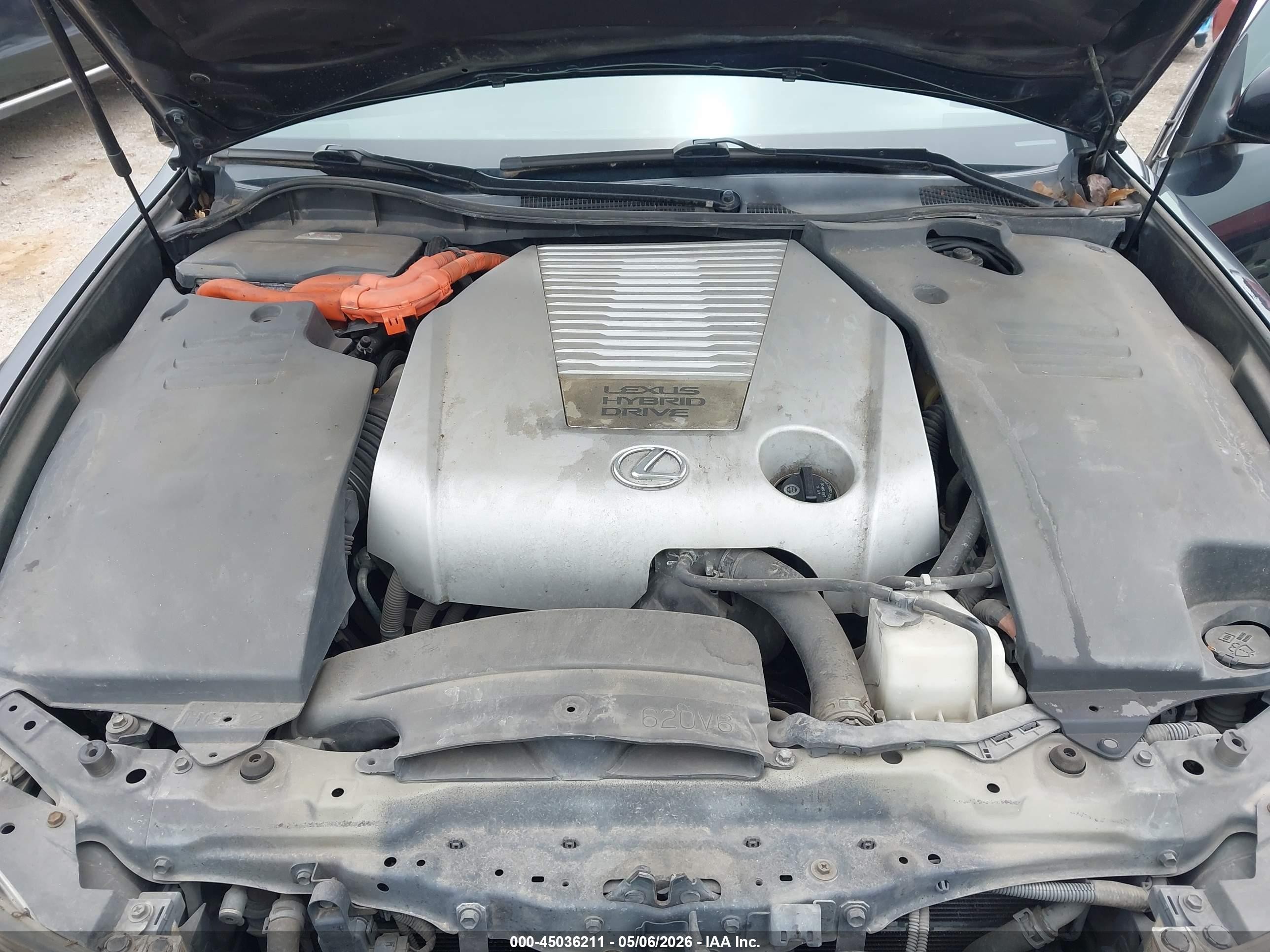 2007 Lexus Gs 450h Черный vin: JTHBC96S675009892