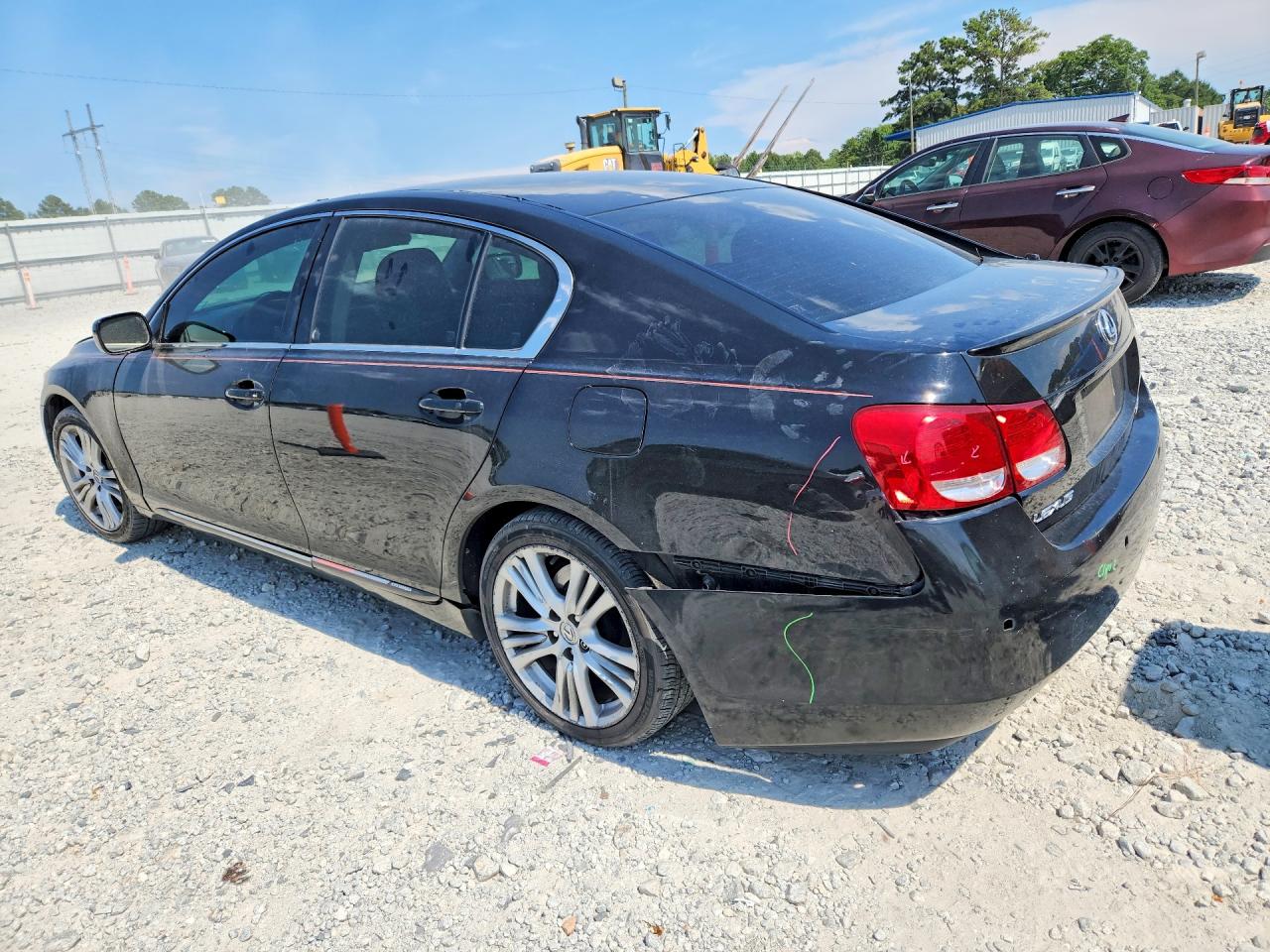 2007 Lexus Gs 450h Black vin: JTHBC96S775004006