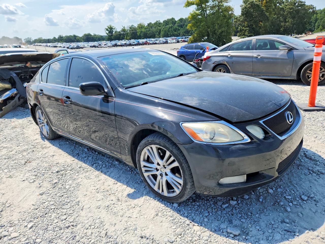 2007 Lexus Gs 450h Black vin: JTHBC96S775004006