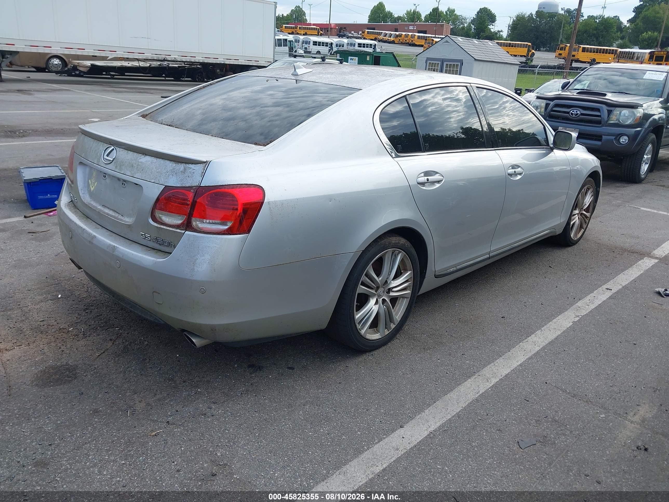 2007 Lexus Gs 450h   Silver vin: JTHBC96S775007536