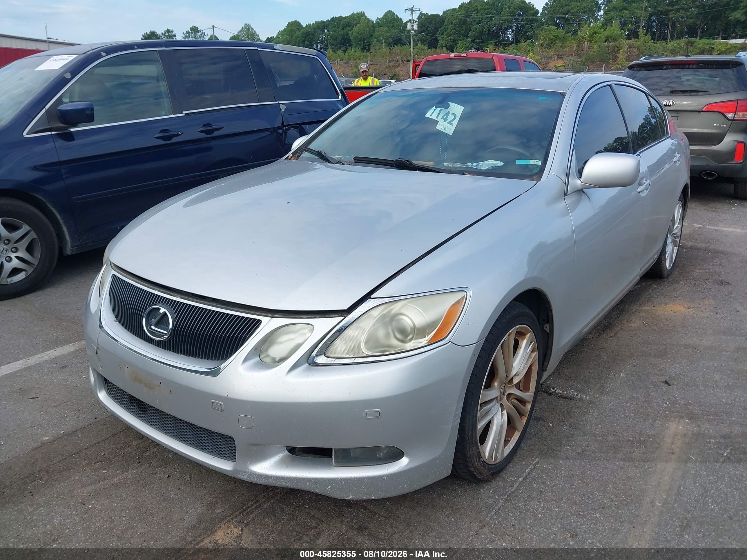 2007 Lexus Gs 450h   Silver vin: JTHBC96S775007536