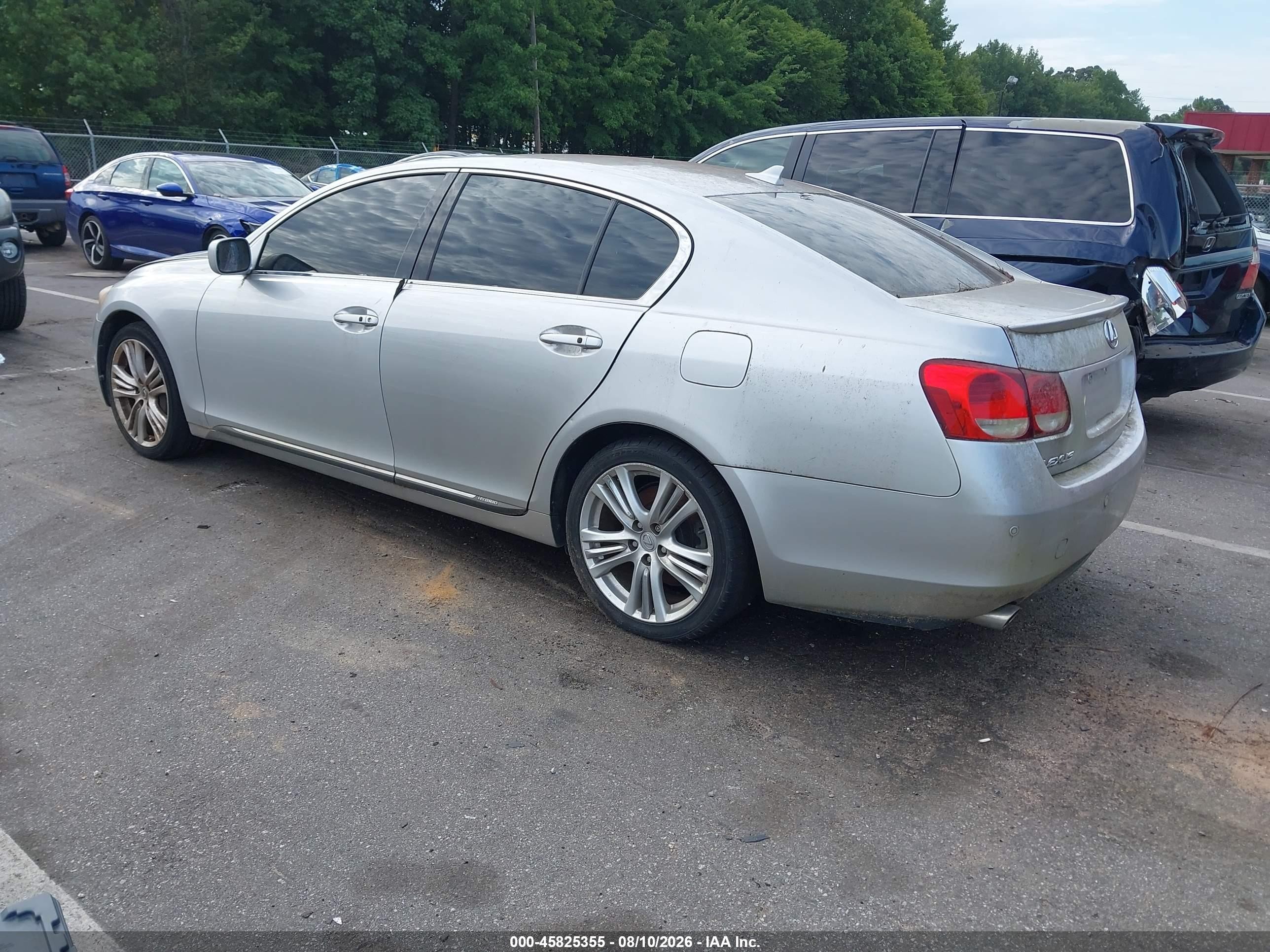 2007 Lexus Gs 450h   Silver vin: JTHBC96S775007536