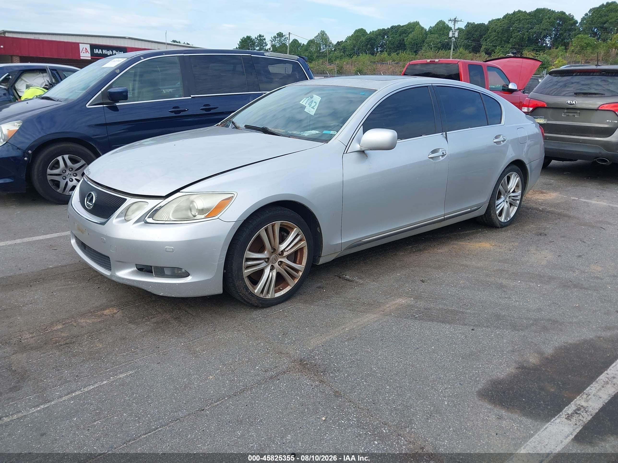 2007 Lexus Gs 450h   Silver vin: JTHBC96S775007536