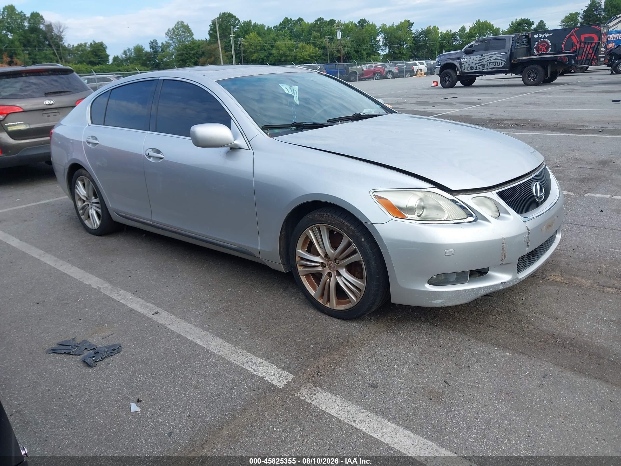 2007 Lexus Gs 450h   Серебряный vin: JTHBC96S775007536