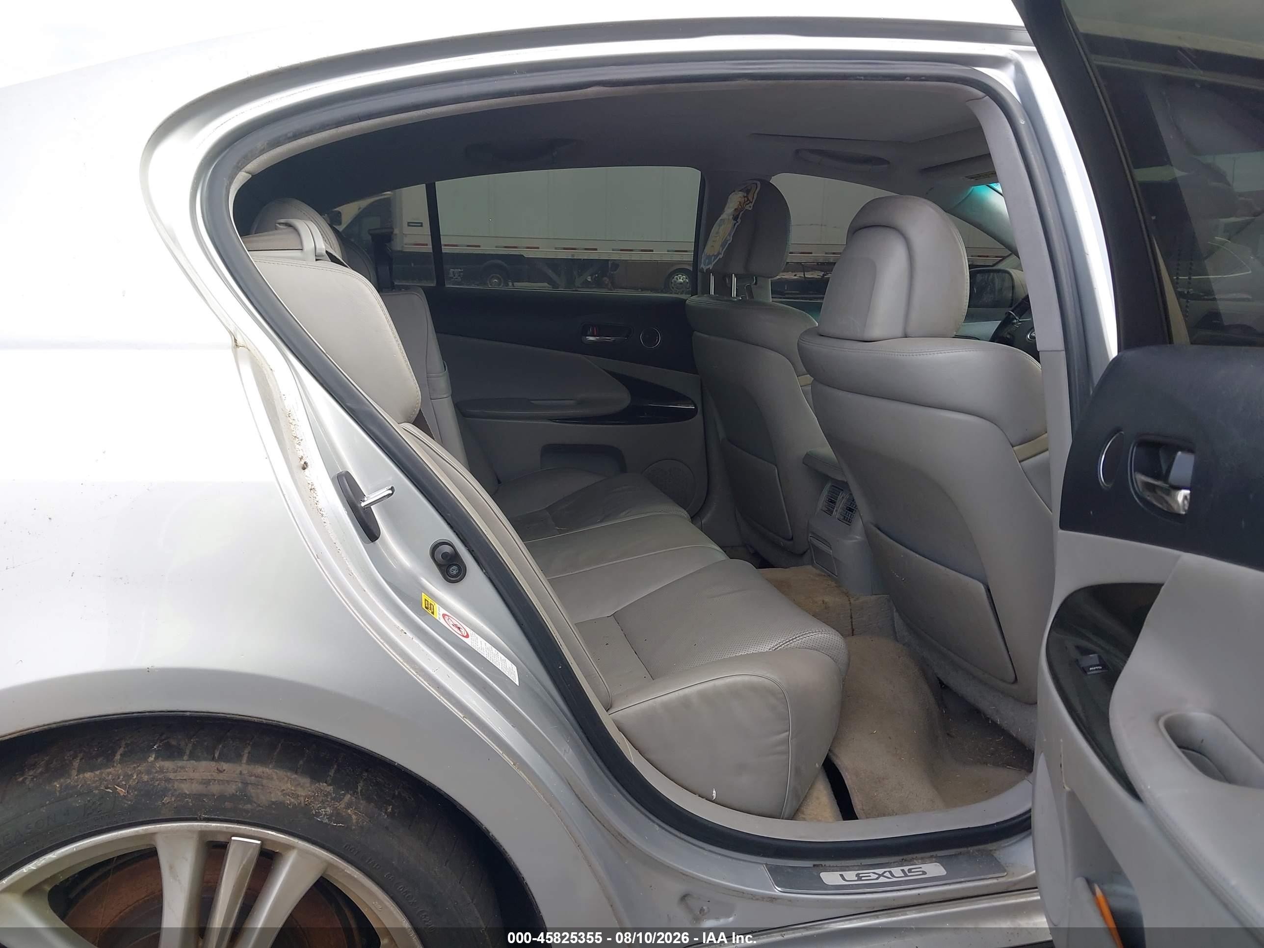 2007 Lexus Gs 450h   Silver vin: JTHBC96S775007536