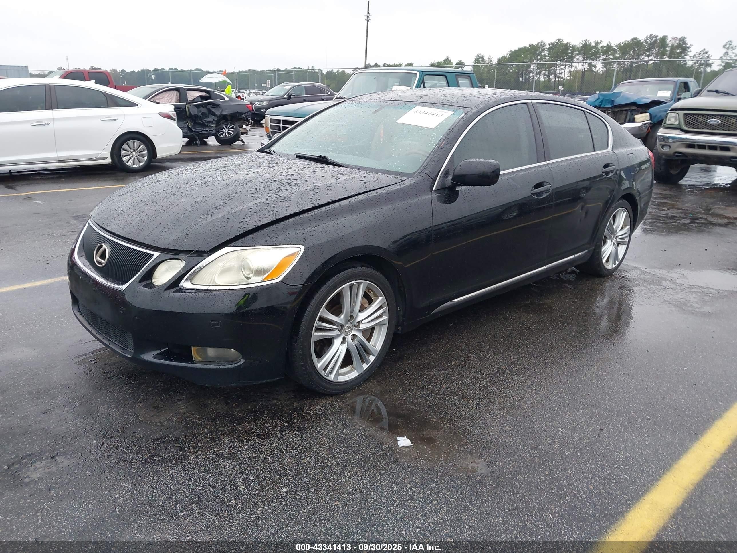 2007 Lexus Gs 450h   Black vin: JTHBC96S775008122