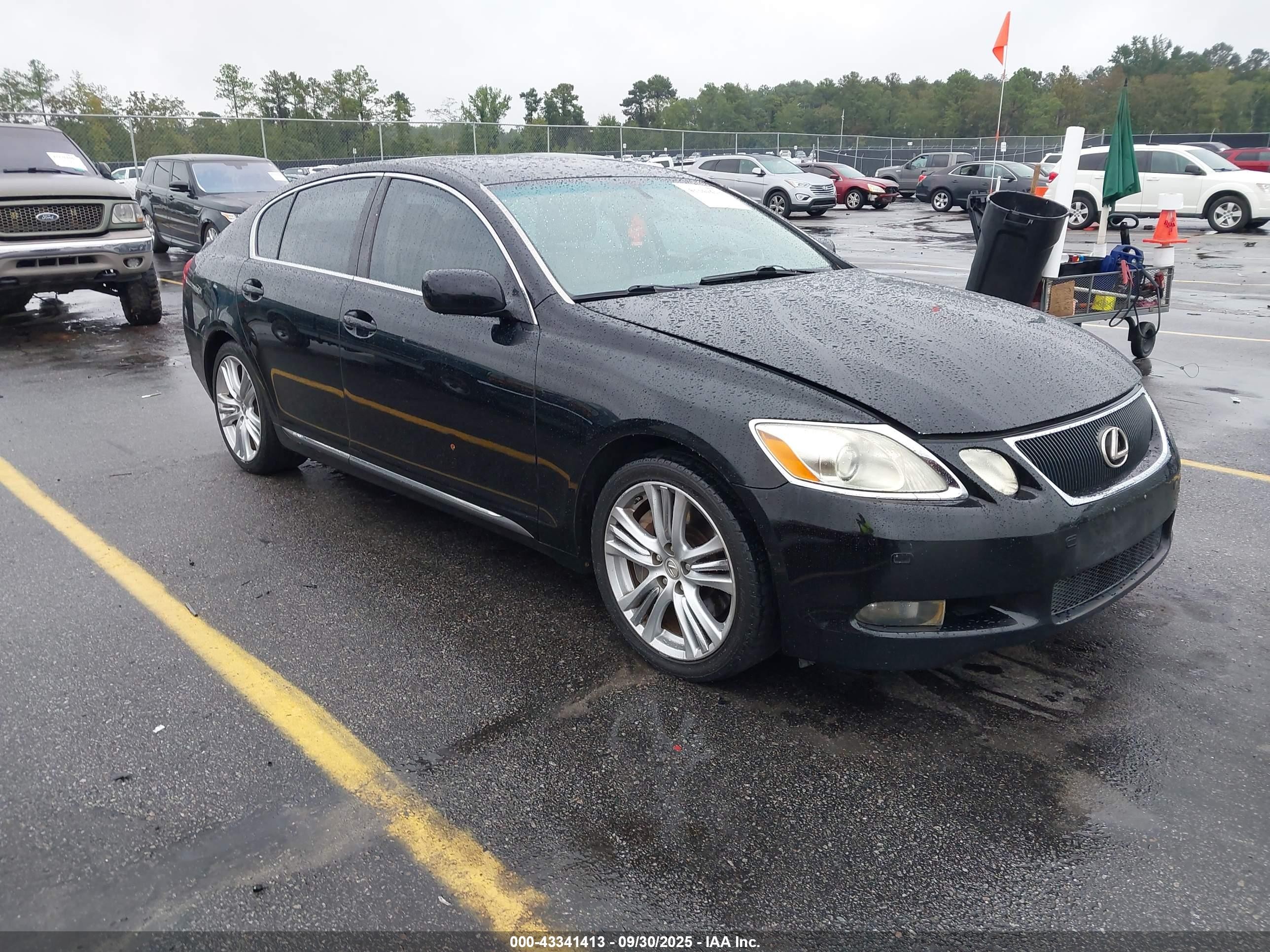 2007 Lexus Gs 450h   Black vin: JTHBC96S775008122