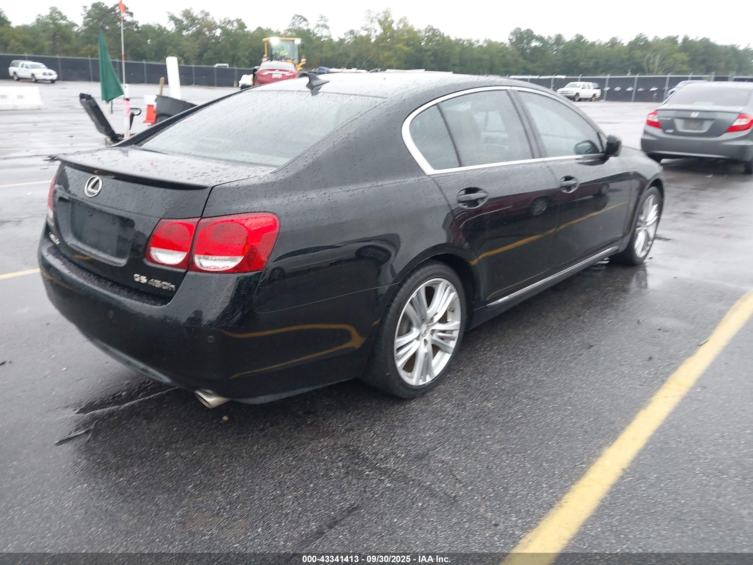 2007 Lexus Gs 450h   Black vin: JTHBC96S775008122