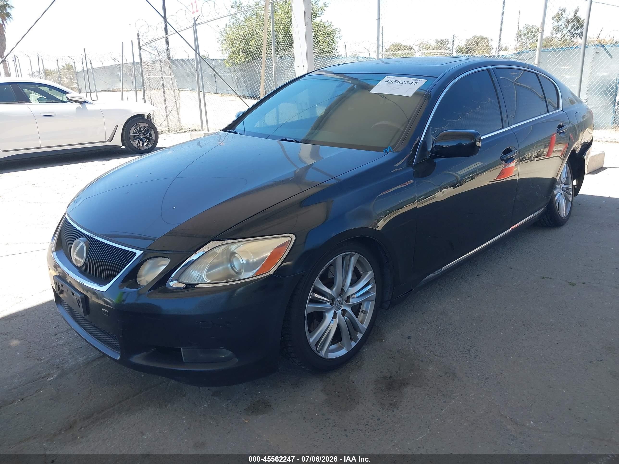 2007 Lexus Gs 450h   Черный vin: JTHBC96S875006881