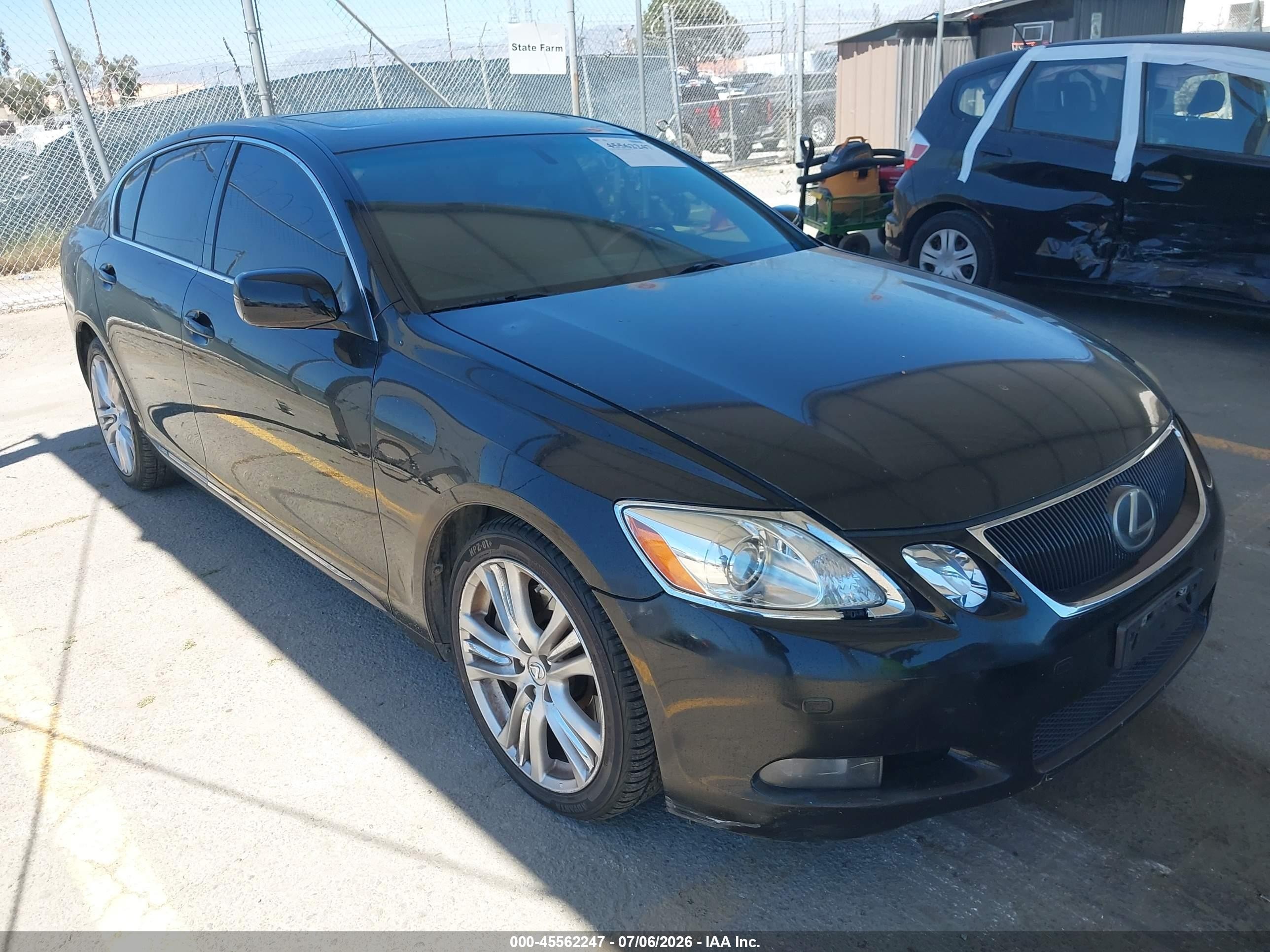 2007 Lexus Gs 450h   Black vin: JTHBC96S875006881