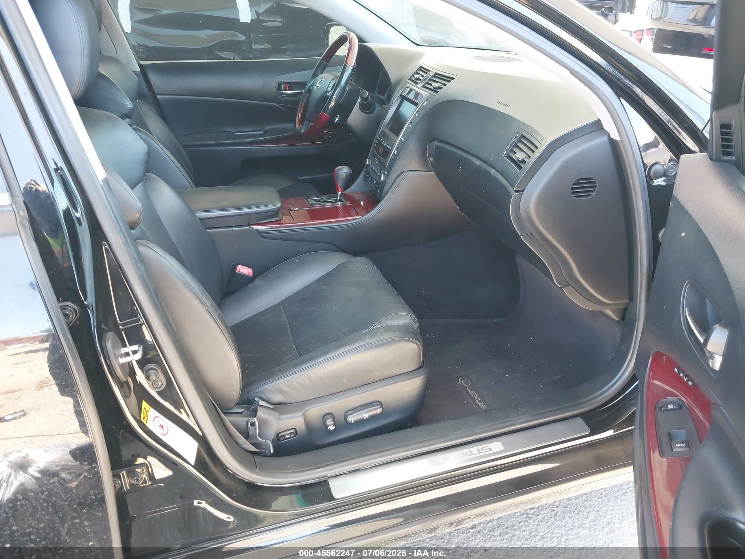 2007 Lexus Gs 450h   Черный vin: JTHBC96S875006881