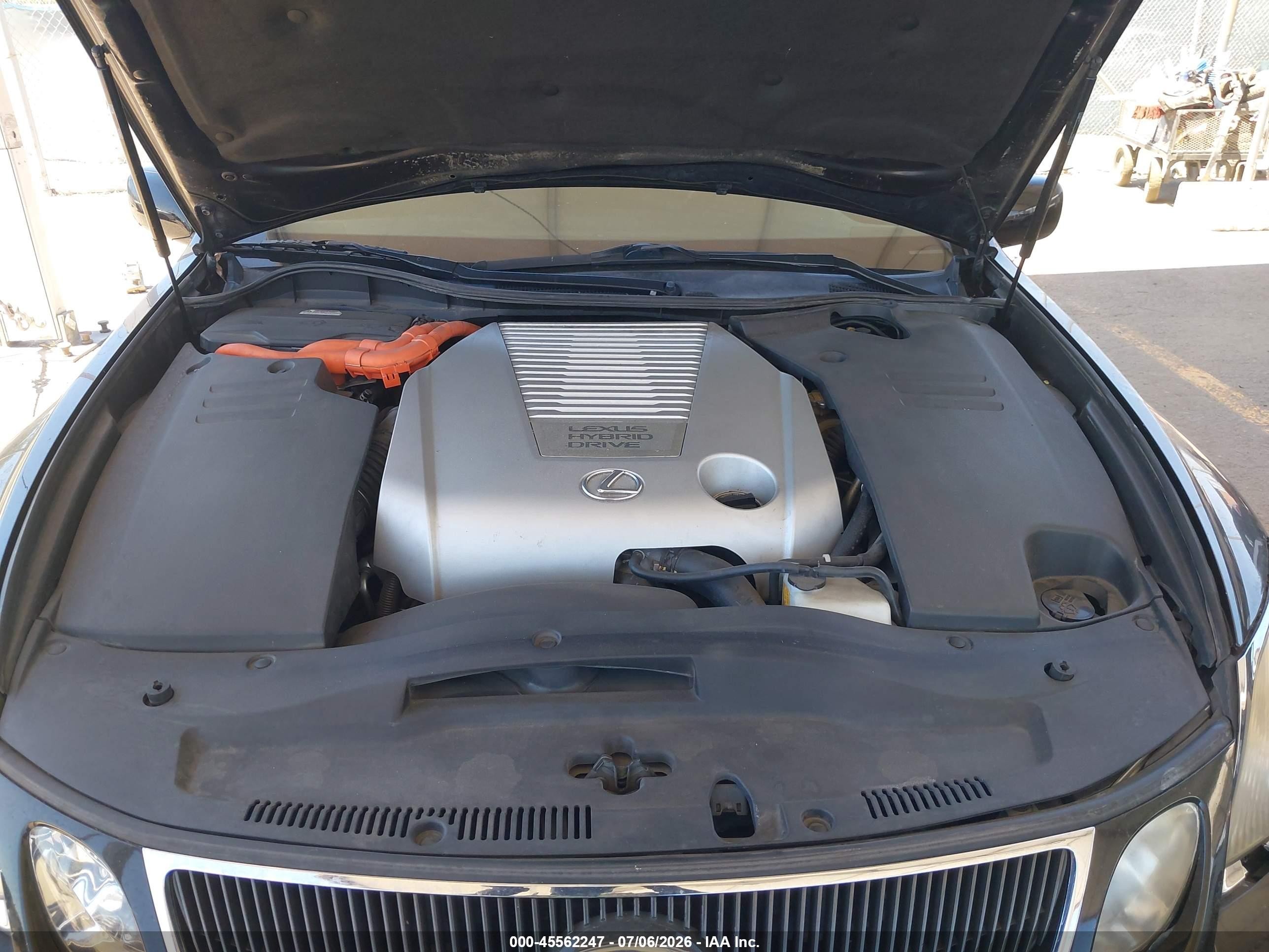 2007 Lexus Gs 450h   Черный vin: JTHBC96S875006881