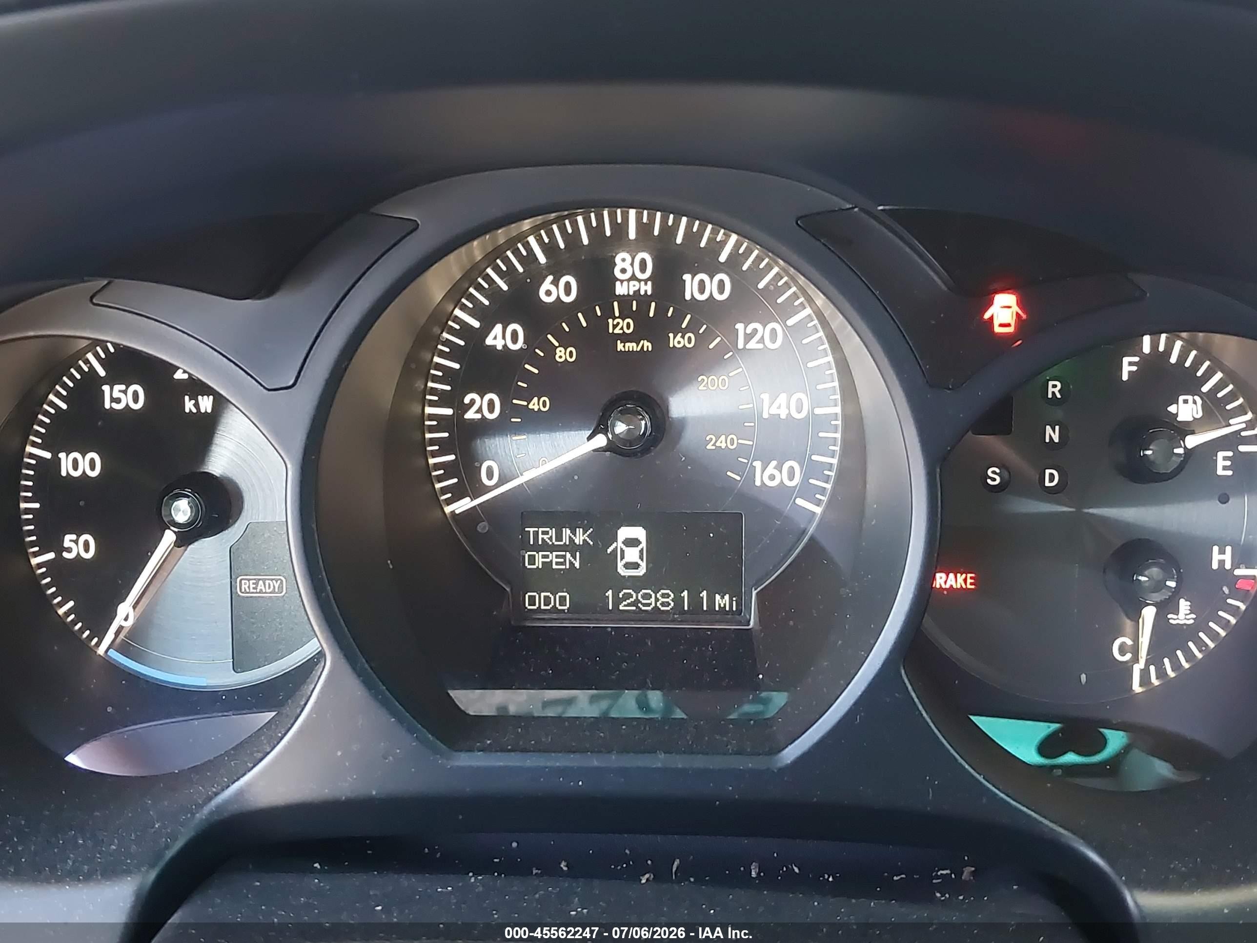 2007 Lexus Gs 450h   Черный vin: JTHBC96S875006881