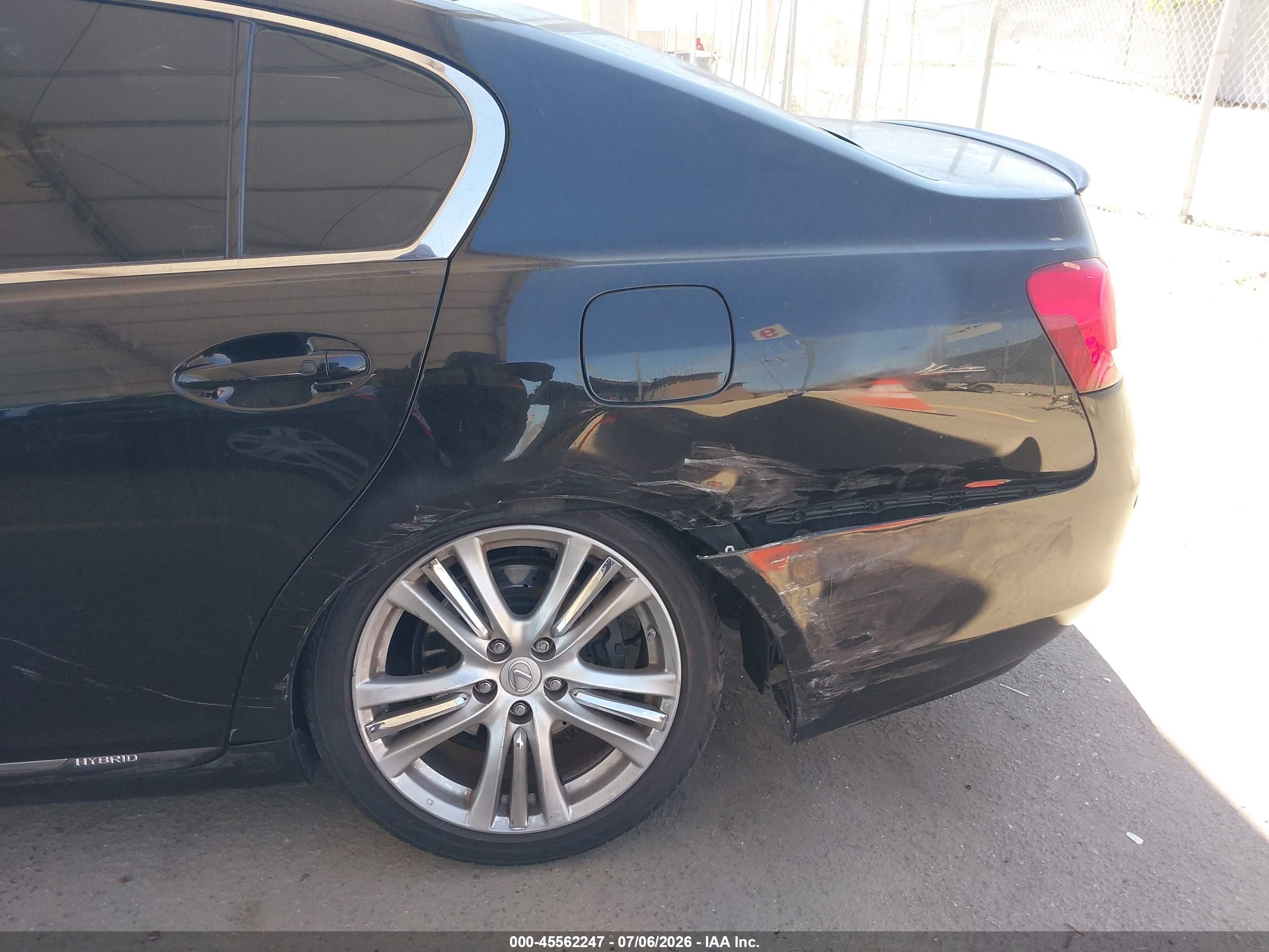 2007 Lexus Gs 450h   Черный vin: JTHBC96S875006881