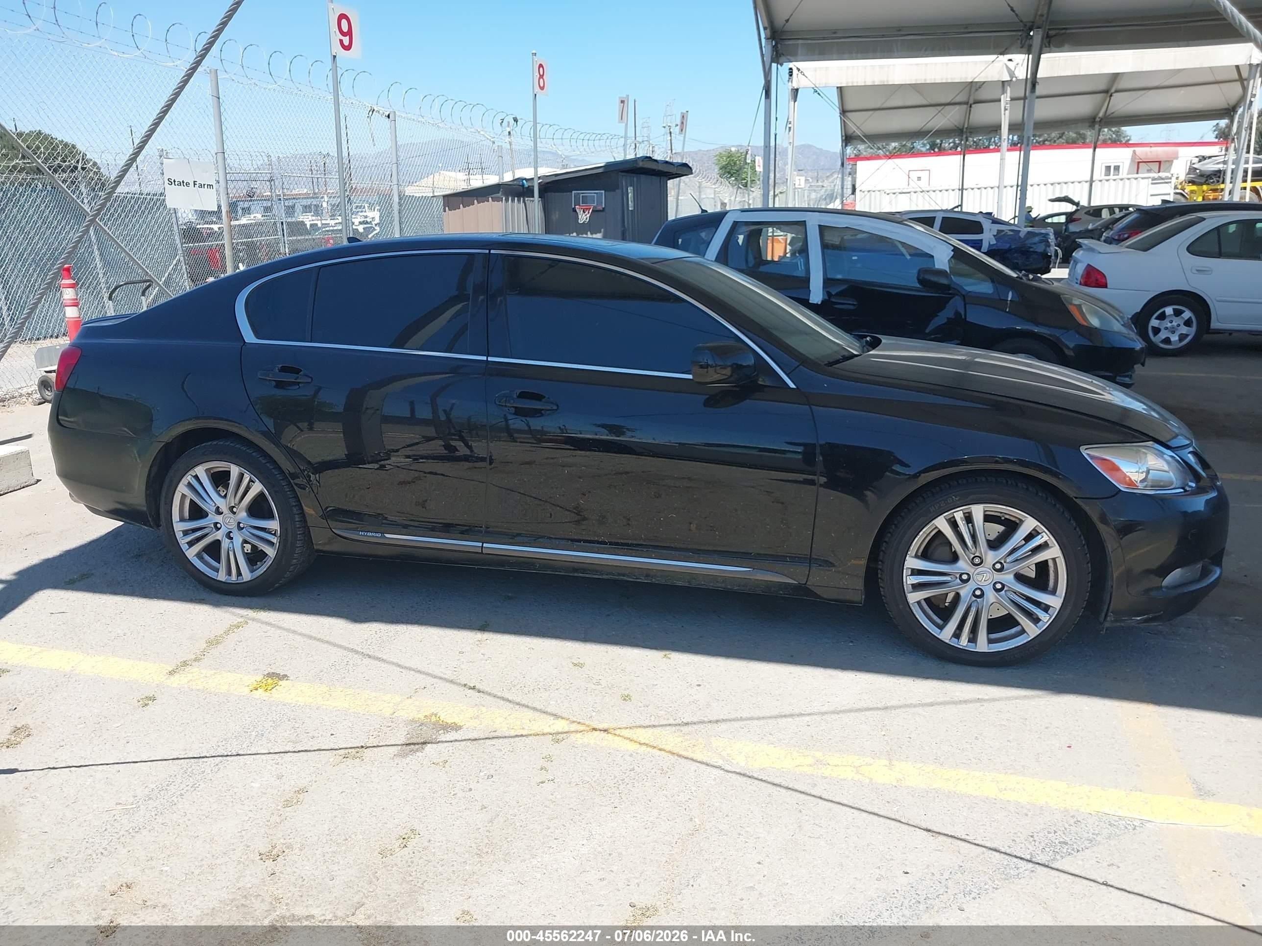 2007 Lexus Gs 450h   Черный vin: JTHBC96S875006881