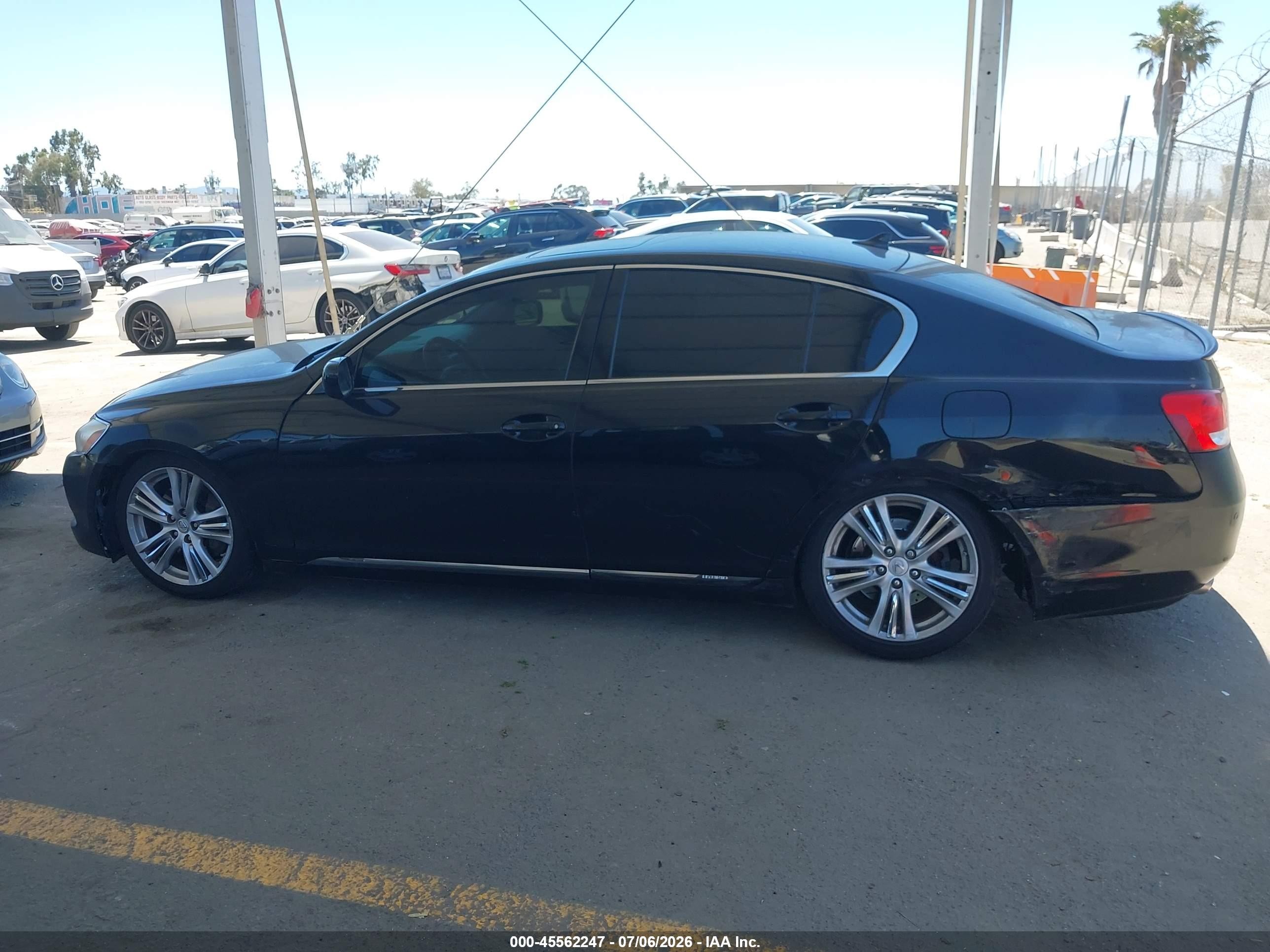 2007 Lexus Gs 450h   Черный vin: JTHBC96S875006881