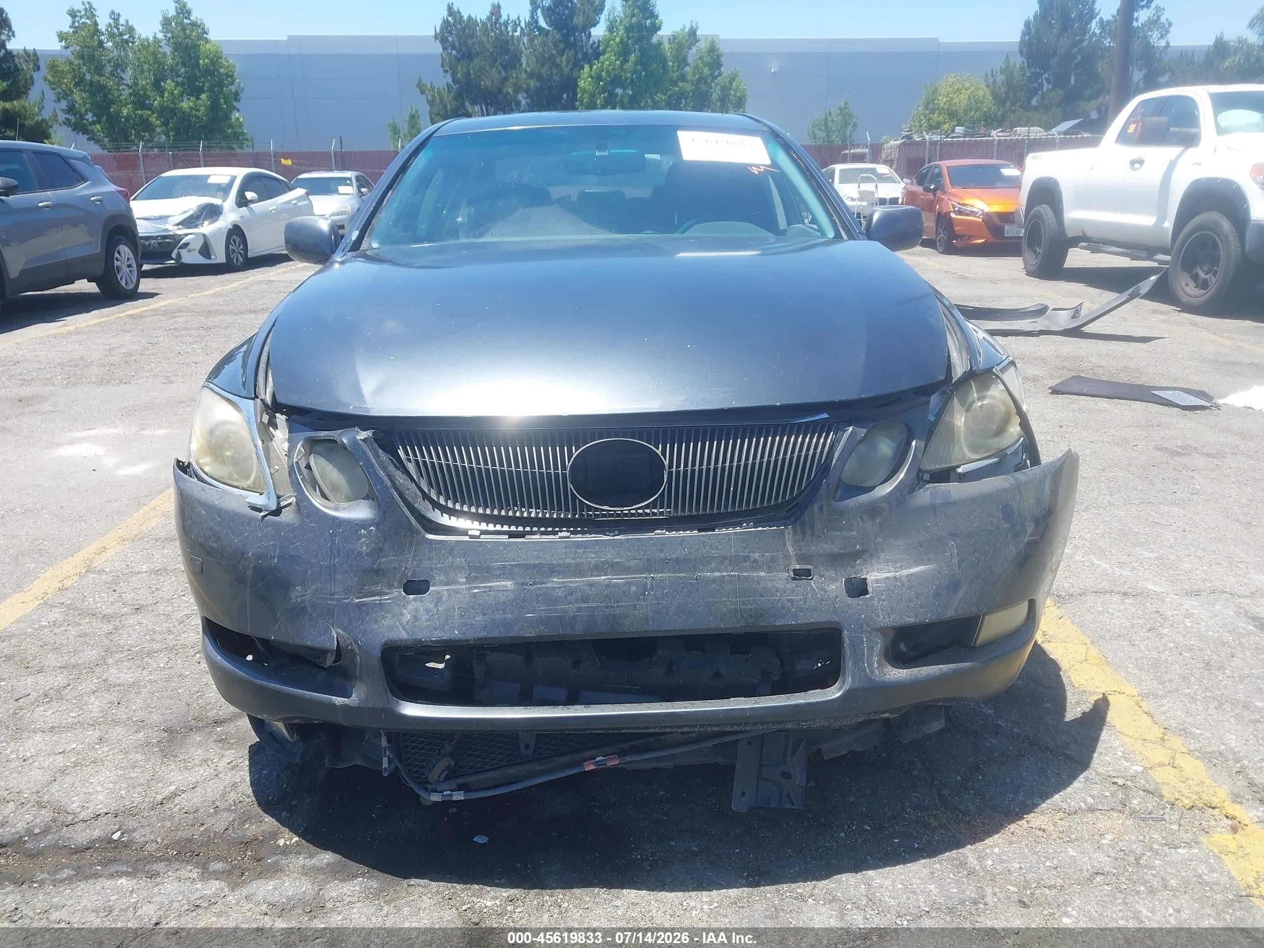 2007 Lexus Gs 450h Black vin: JTHBC96S875007979