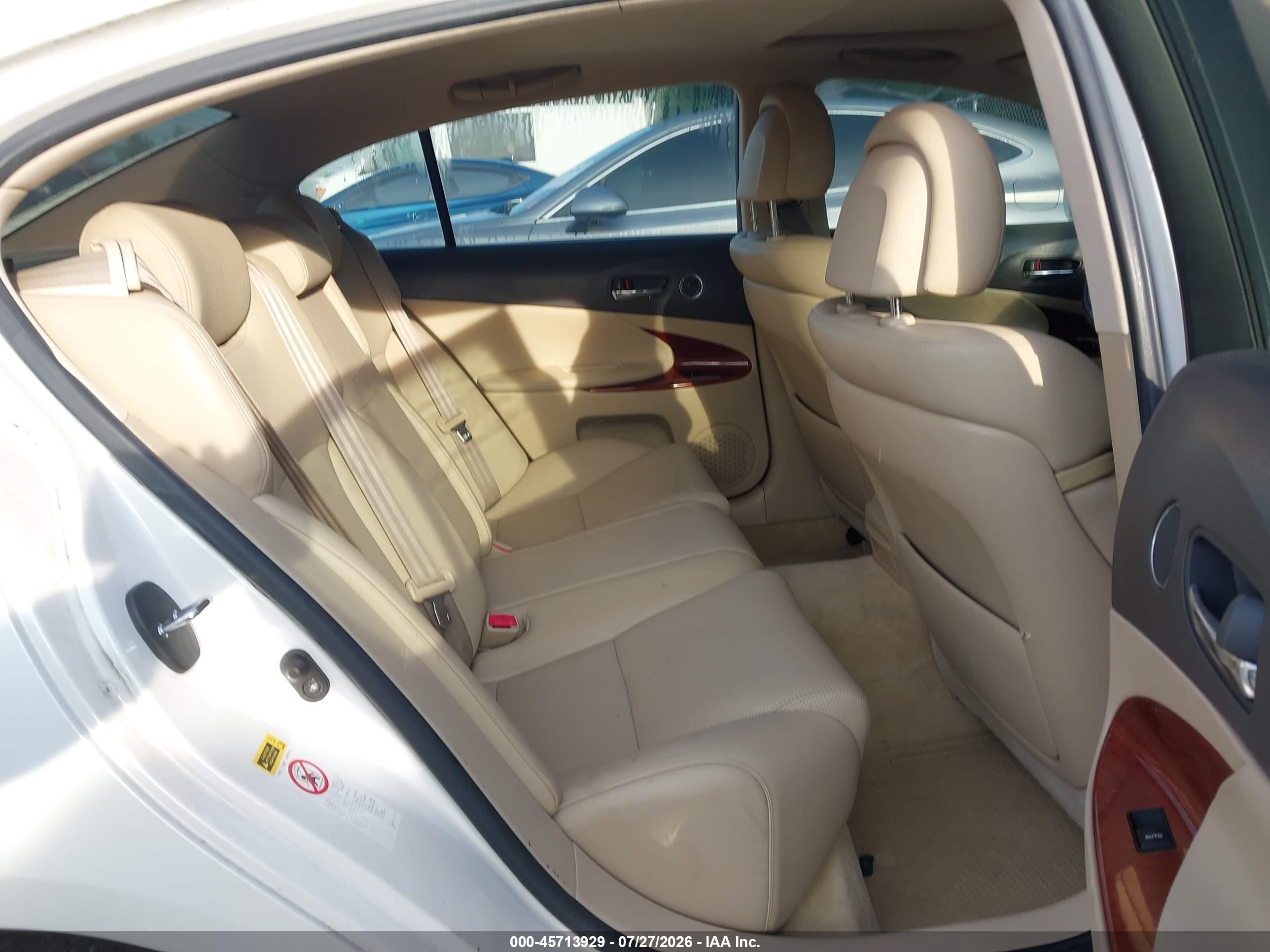 2007 Lexus Gs 450h   White vin: JTHBC96S875009554