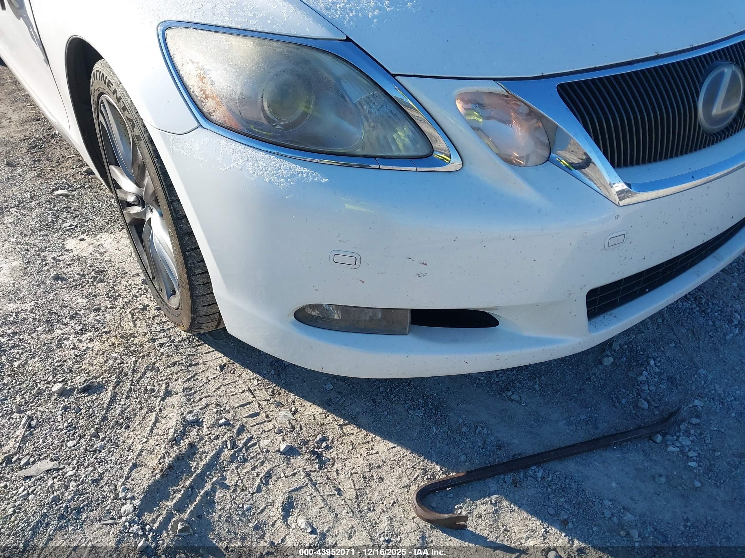 2008 Lexus Gs 450h   White vin: JTHBC96S885015176