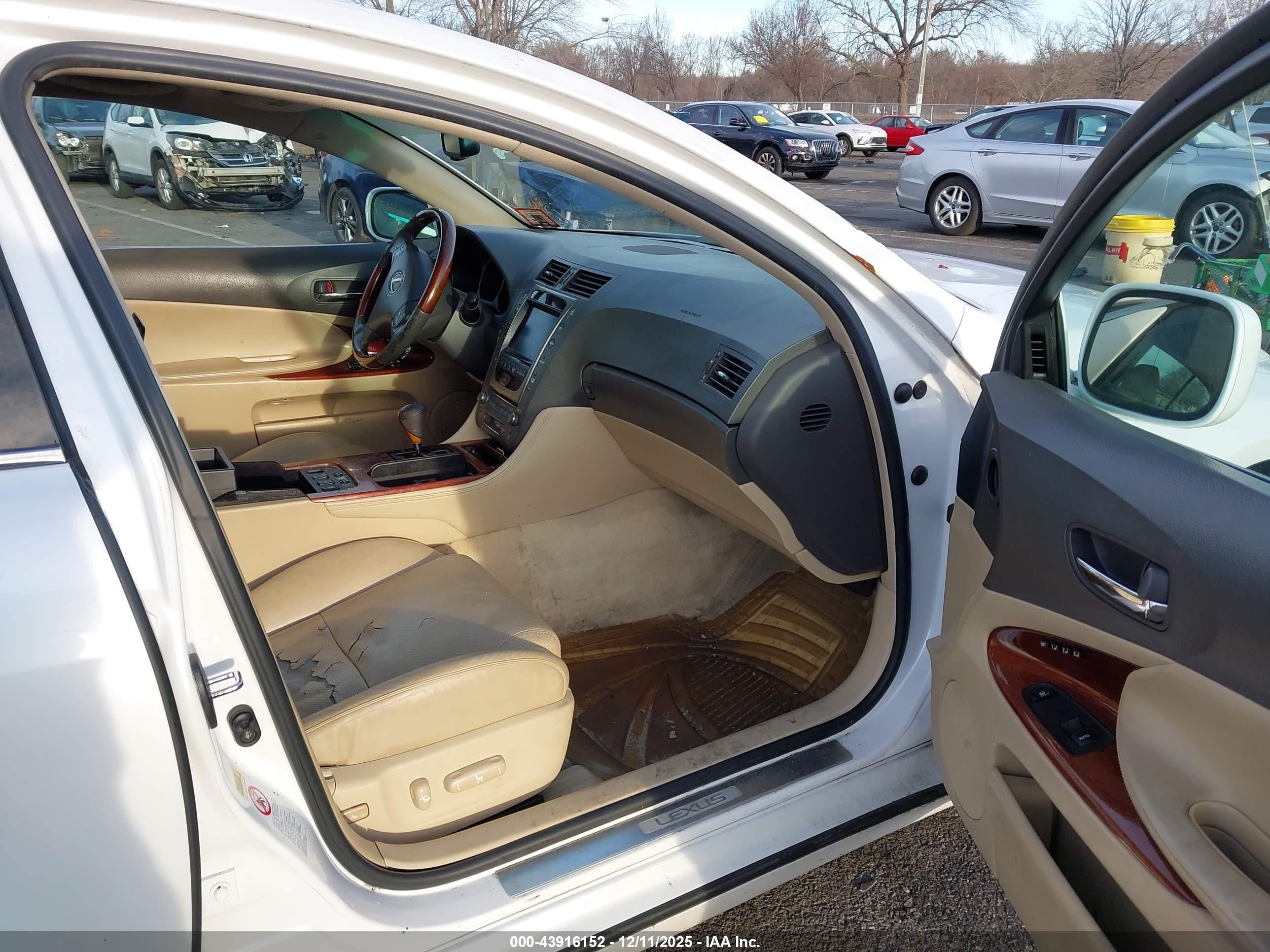 2007 Lexus Gs 450h   Белый vin: JTHBC96S975006842