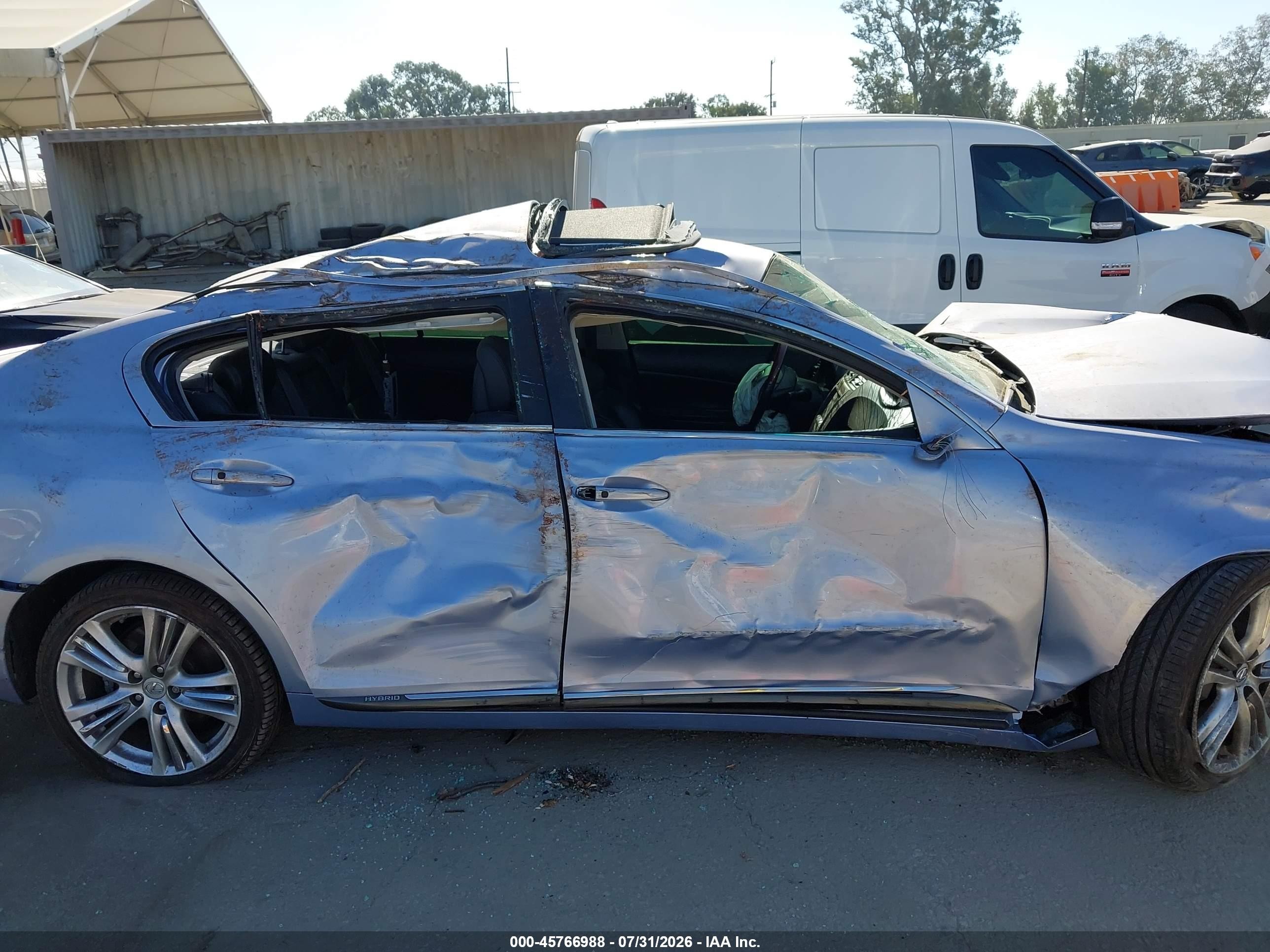 2007 Lexus Gs 450h   Light Blue vin: JTHBC96SX75000502