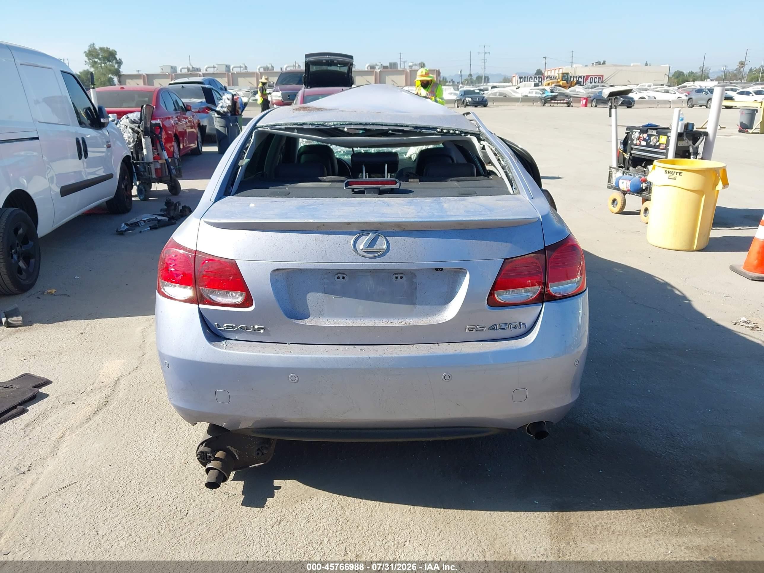 2007 Lexus Gs 450h   Light Blue vin: JTHBC96SX75000502
