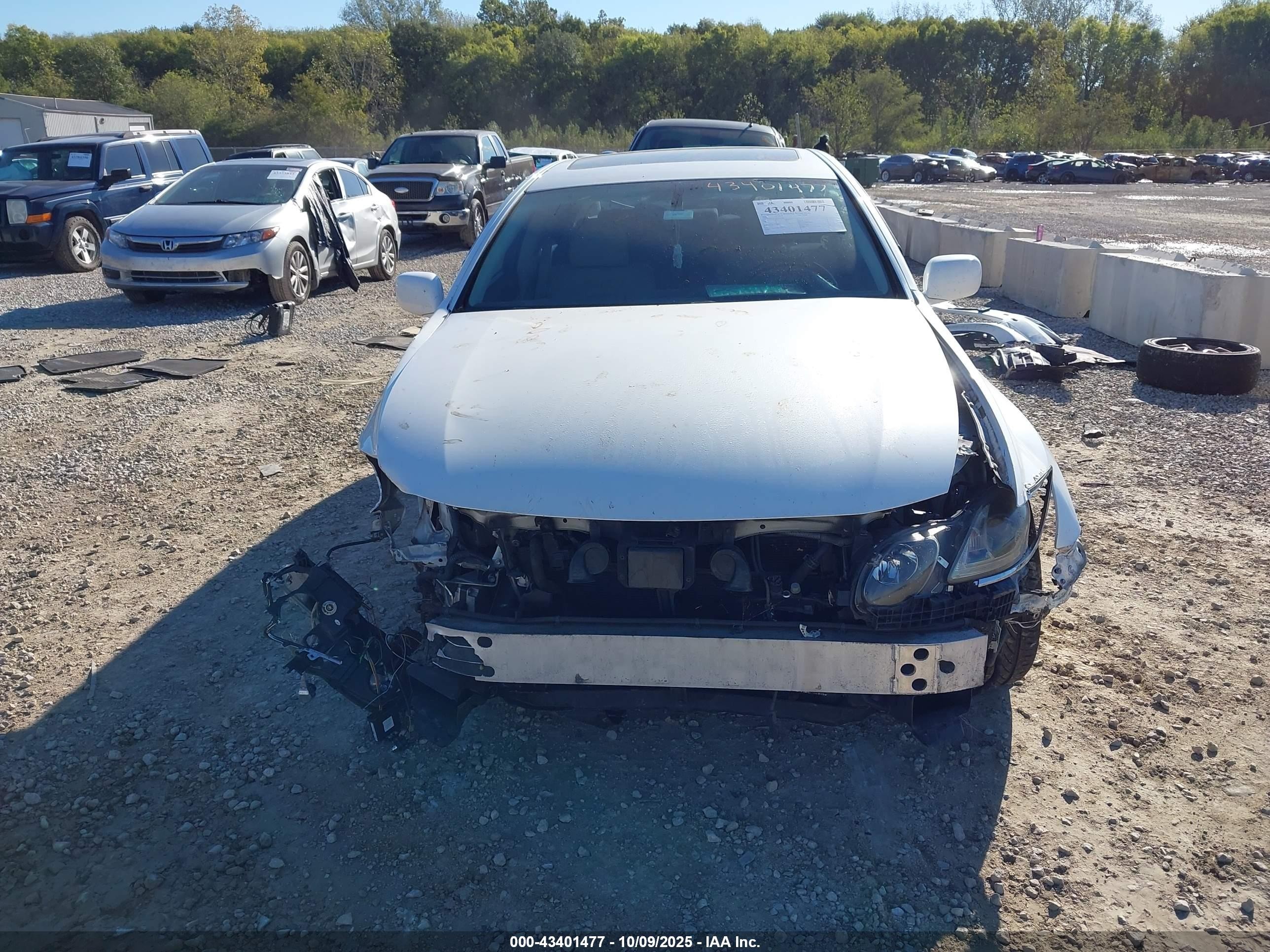 2007 Lexus Gs 450h   Белый vin: JTHBC96SX75005487