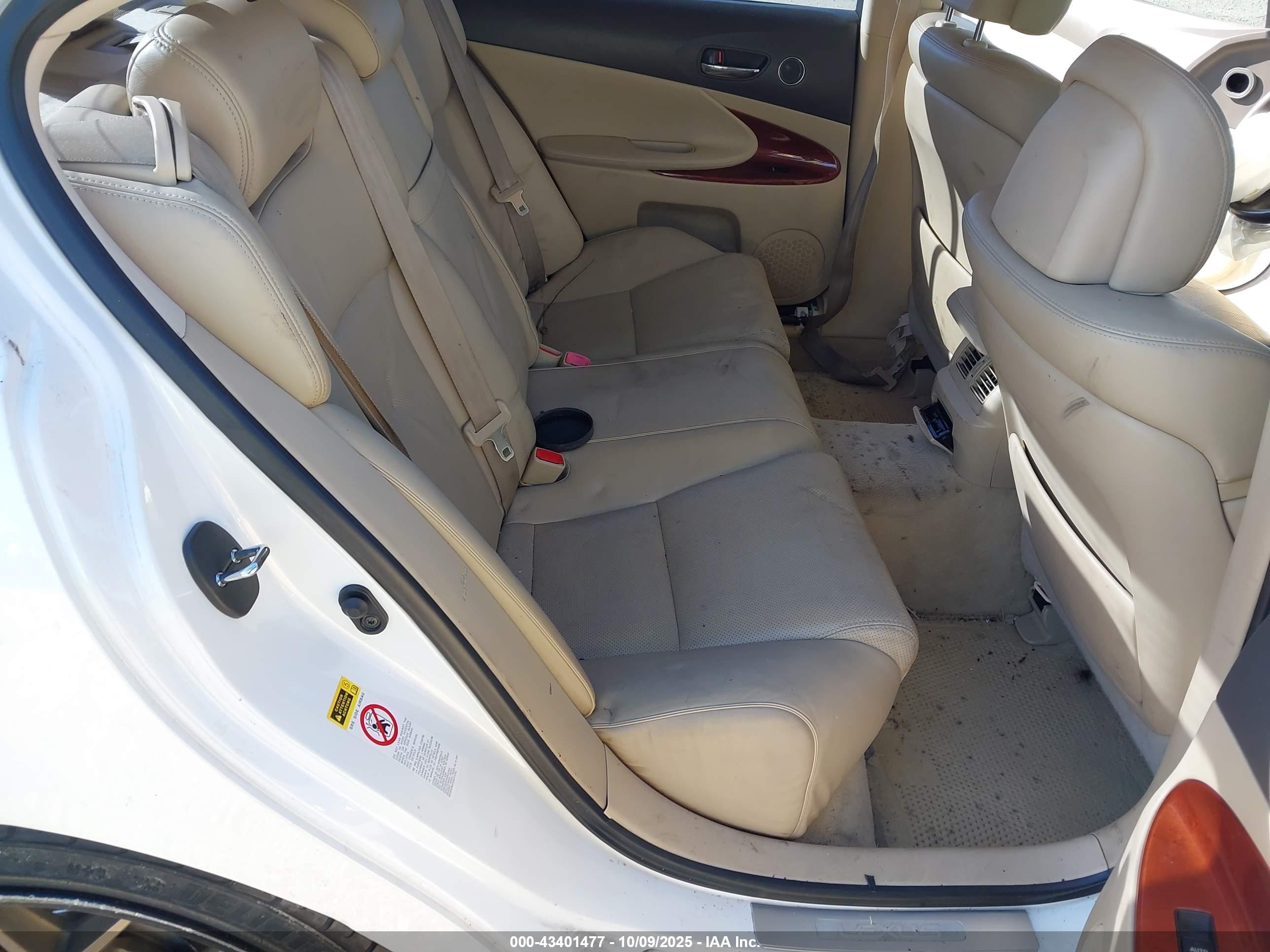 2007 Lexus Gs 450h   Белый vin: JTHBC96SX75005487