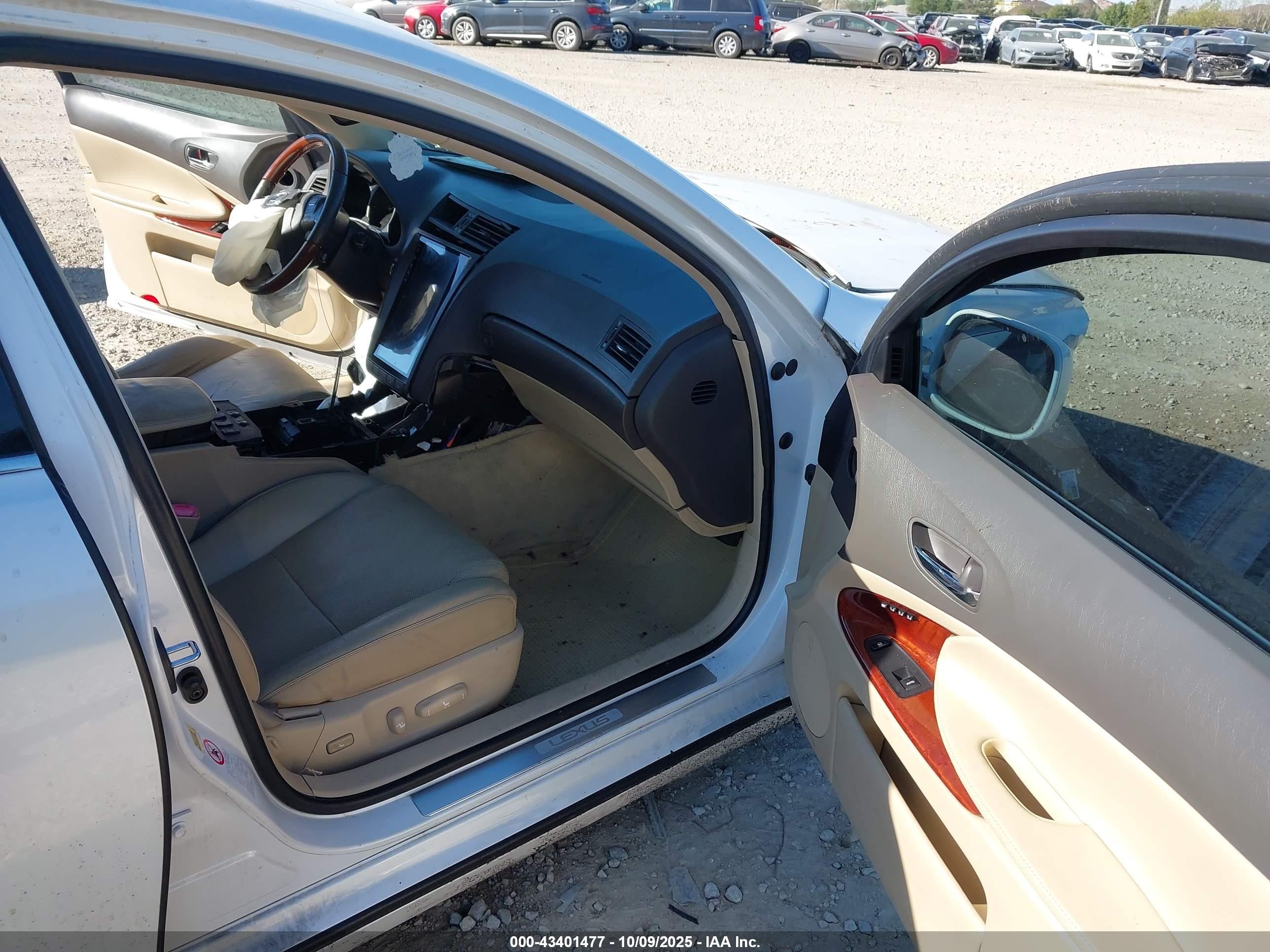 2007 Lexus Gs 450h   Белый vin: JTHBC96SX75005487