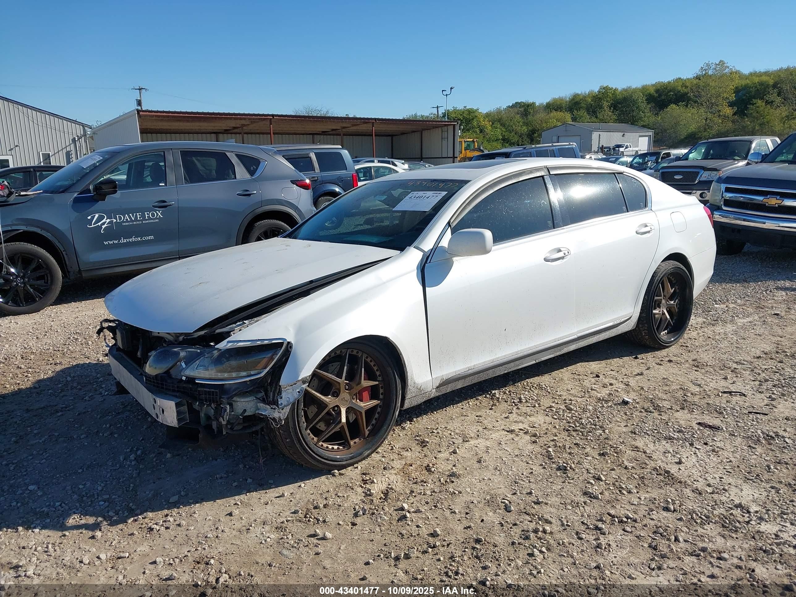 2007 Lexus Gs 450h   Белый vin: JTHBC96SX75005487